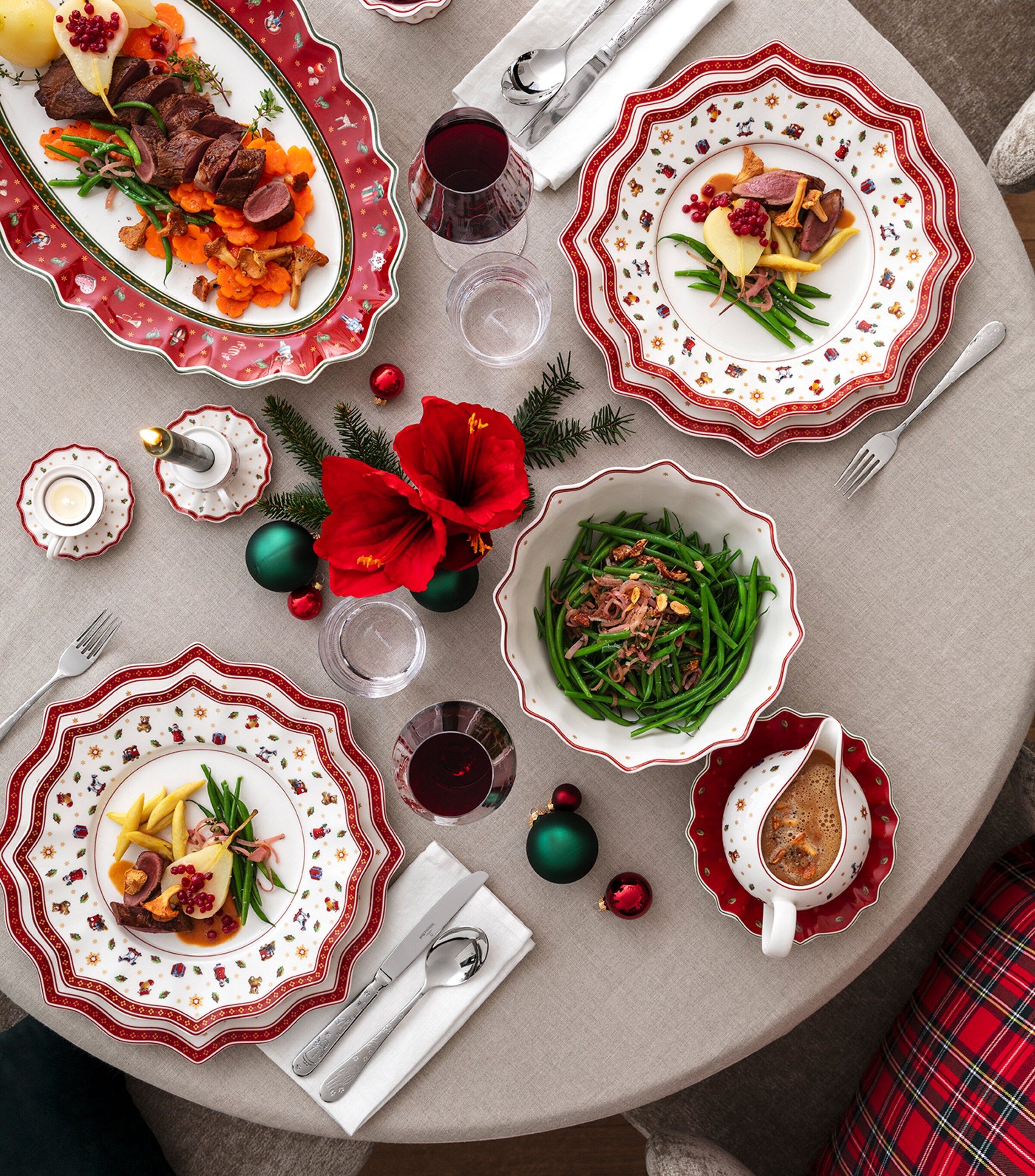 Villeroy & Boch - Toy's Delight Assiette à Dessert Rouge,Blanc