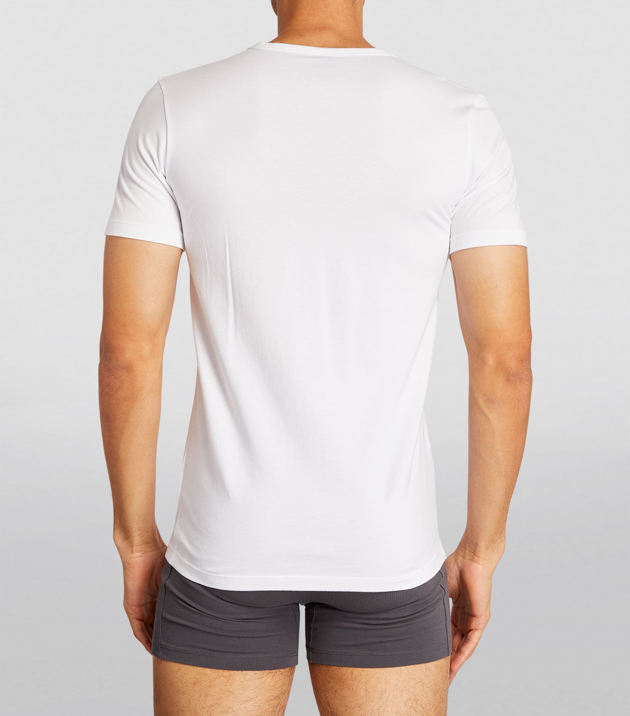 Cotton-Blend T-Shirt (Pack of 2) 100/WHITE Image 3