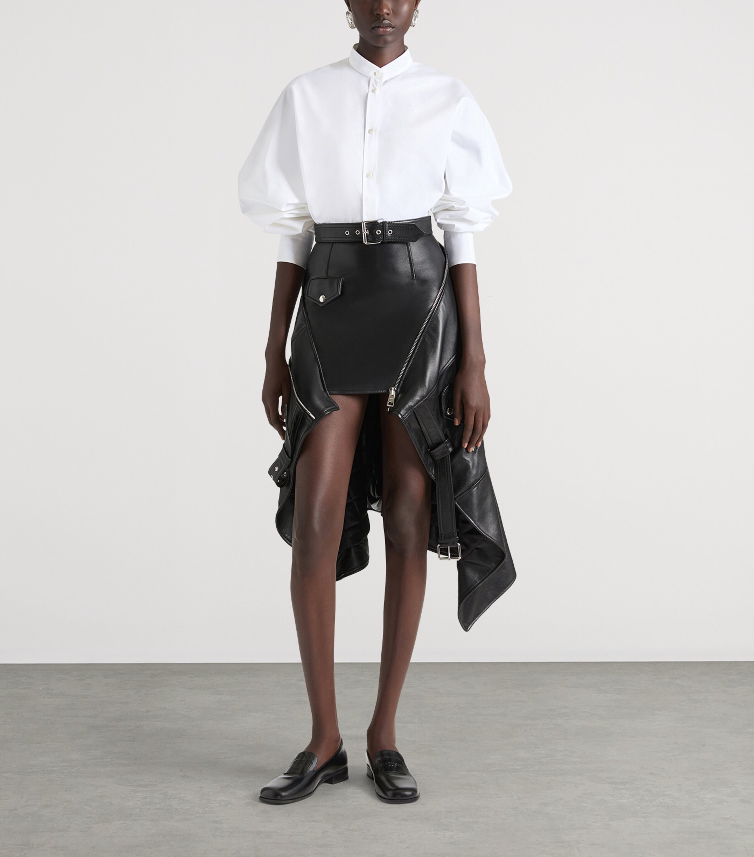 Givenchy Womens Cotton Poplin Cocoon Shirt White Image 2