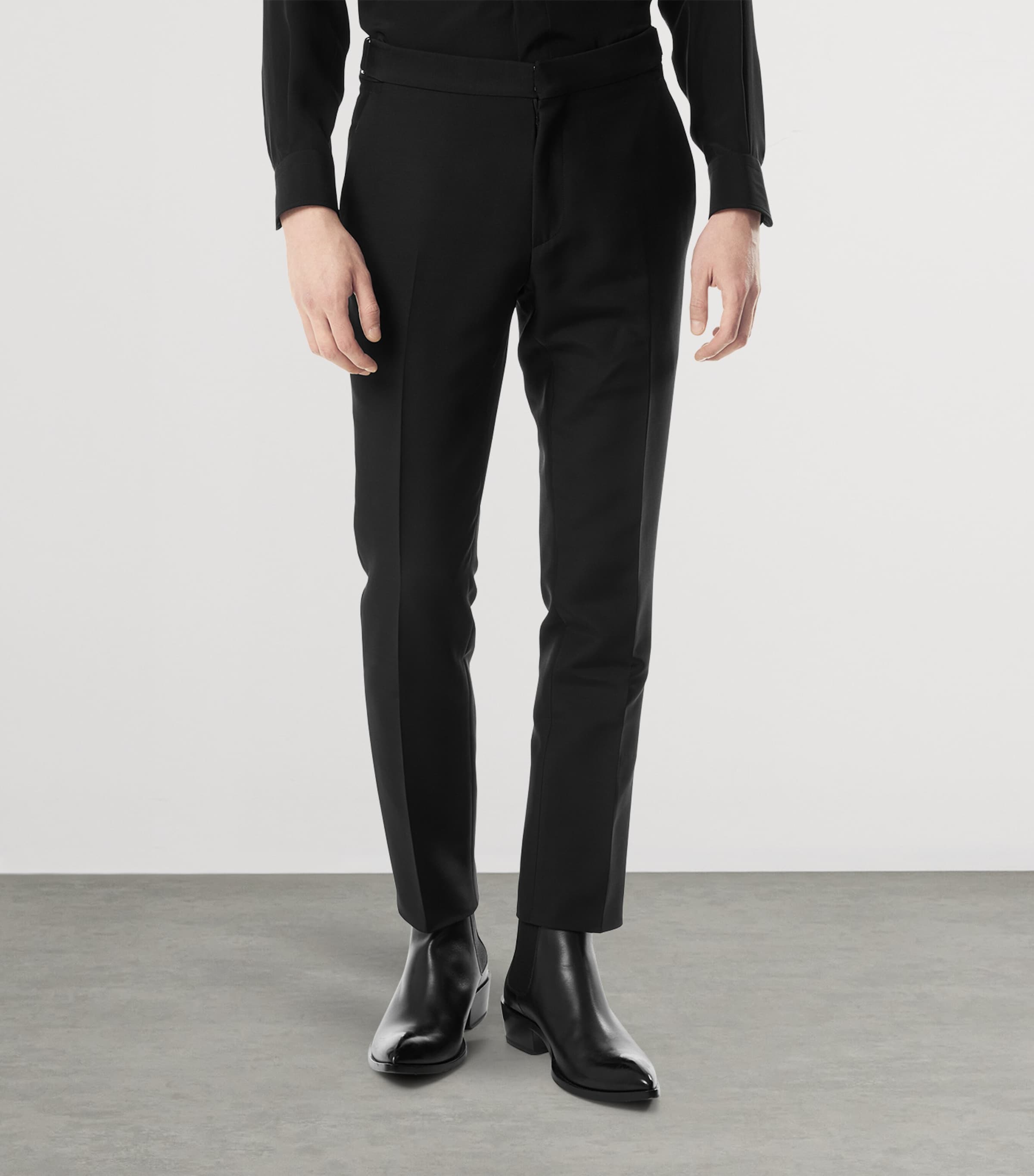 Wool-Silk Dyllan Tailored Trousers NAA Image 4