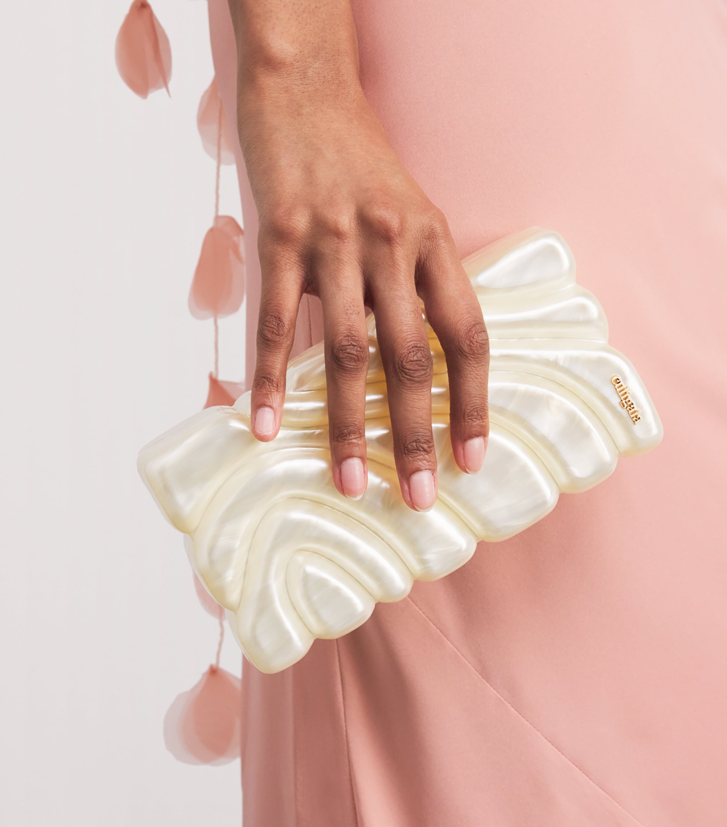 Aura Clutch Bag IVORY Image 2