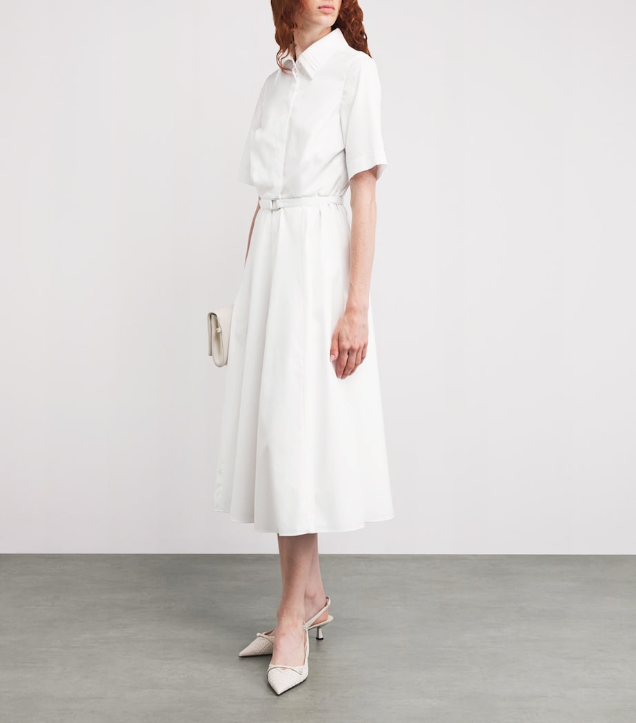 Cotton Rubie Midi Shirt Dress WHITE Image 2
