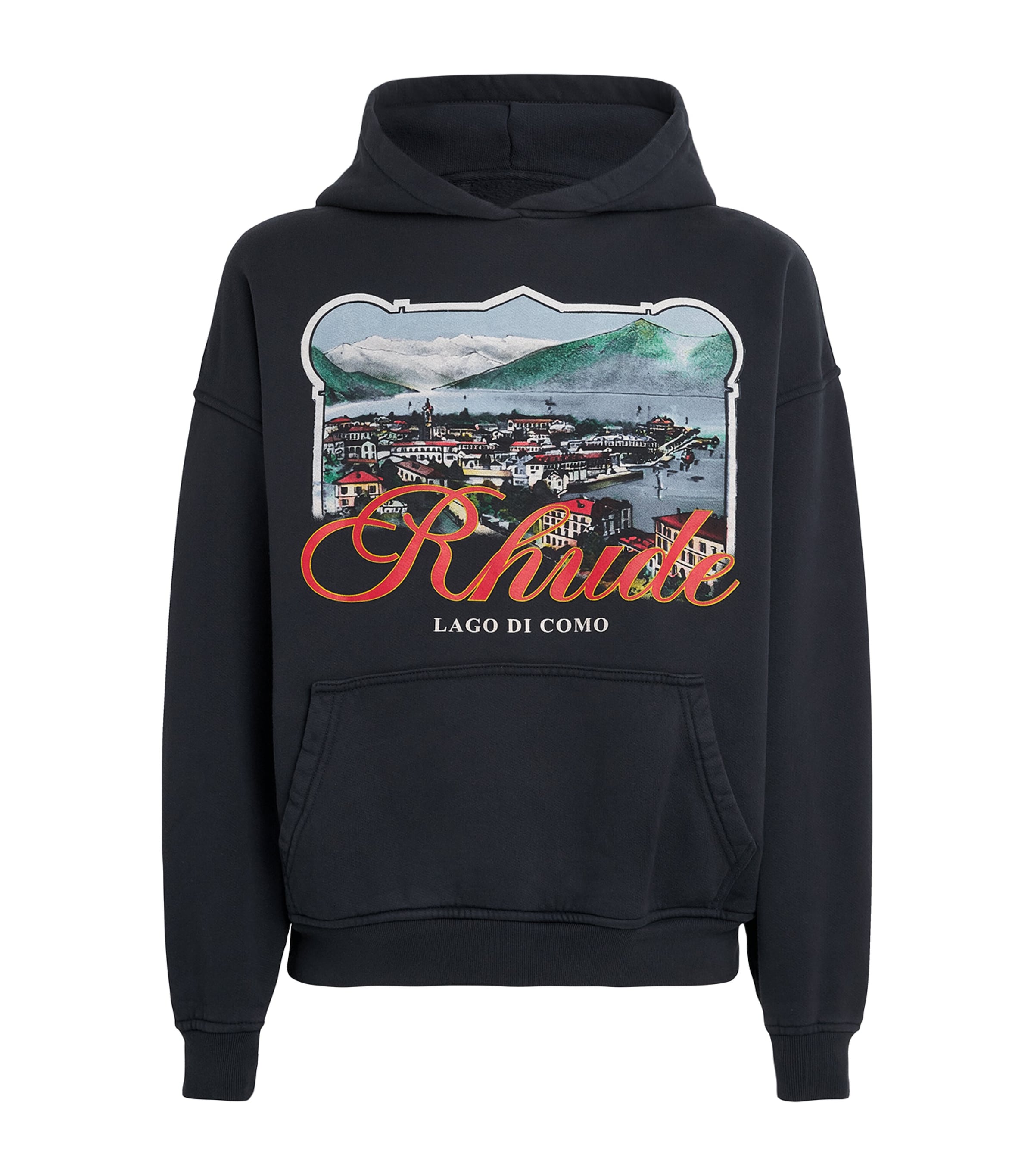 RHUDE × Harrods☆コラボ LAGO DI COMO グラフィックフーディー Rhude x Harrods Cotton Lago Di Como Hoodie | Harrods US