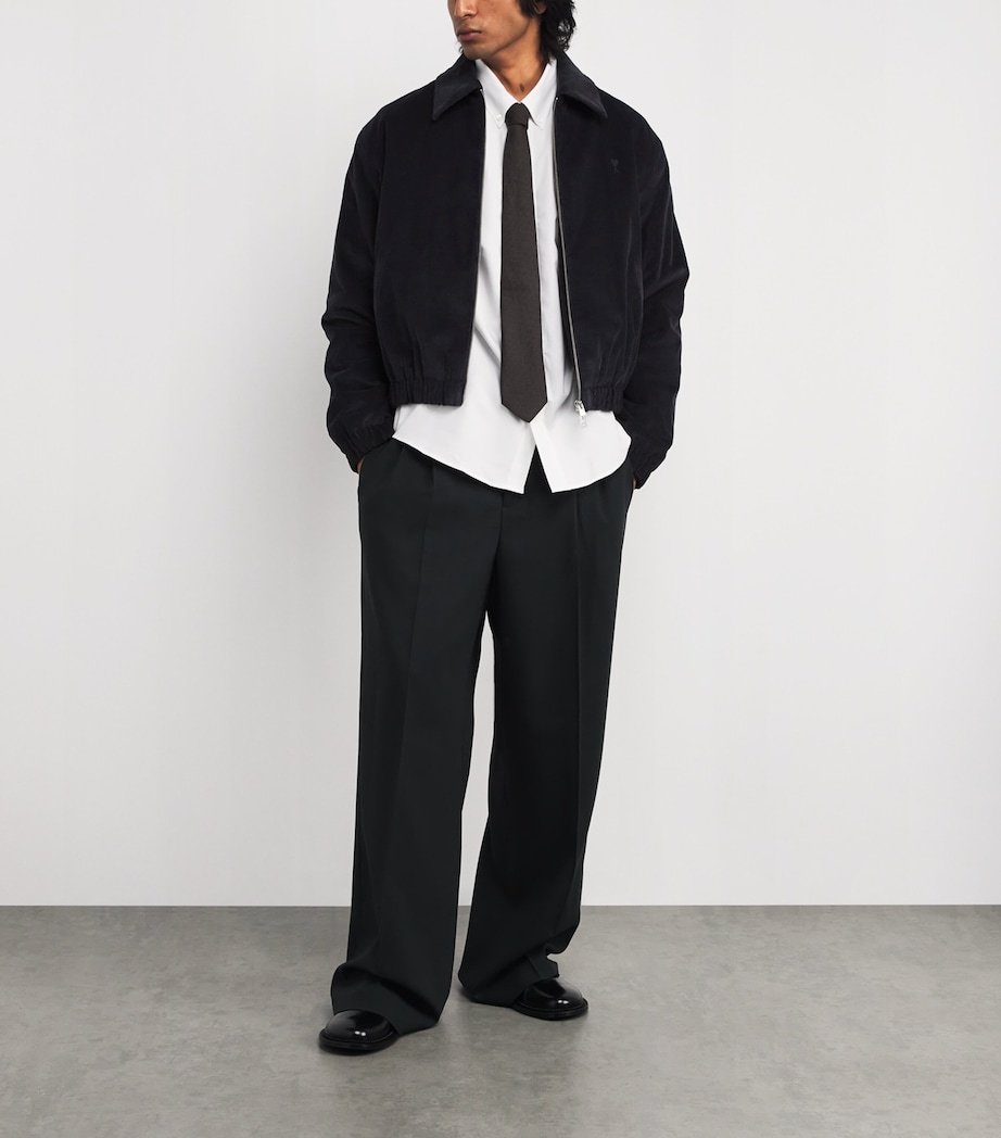 Cotton Corduroy Zip-Up Jacket 020 - ANTHRACITE Image 2