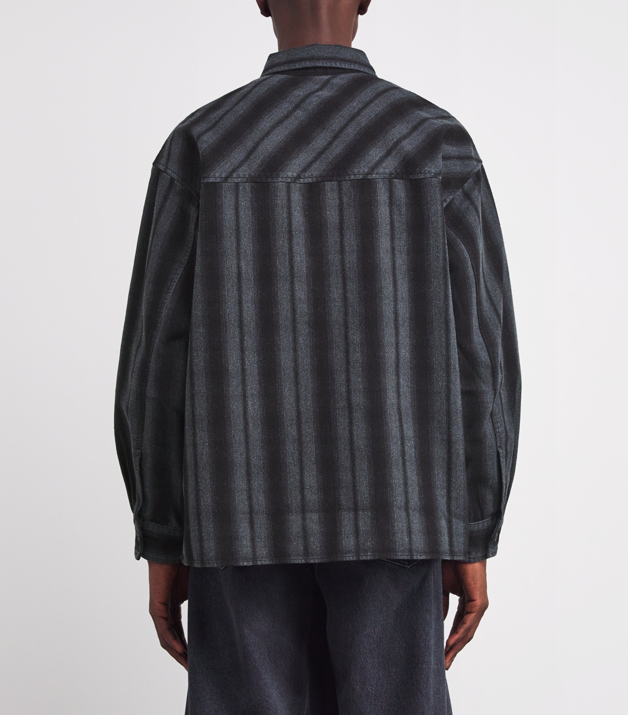 Cotton-Blend Stripe Brennan Shirt UMRA Image 4
