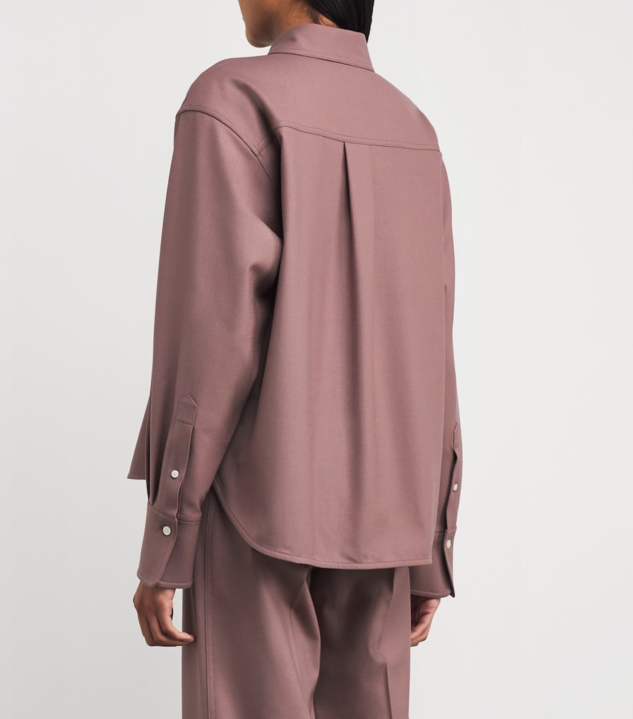 Cropped Long-Sleeve Shirt 9476 MAUVE Image 4