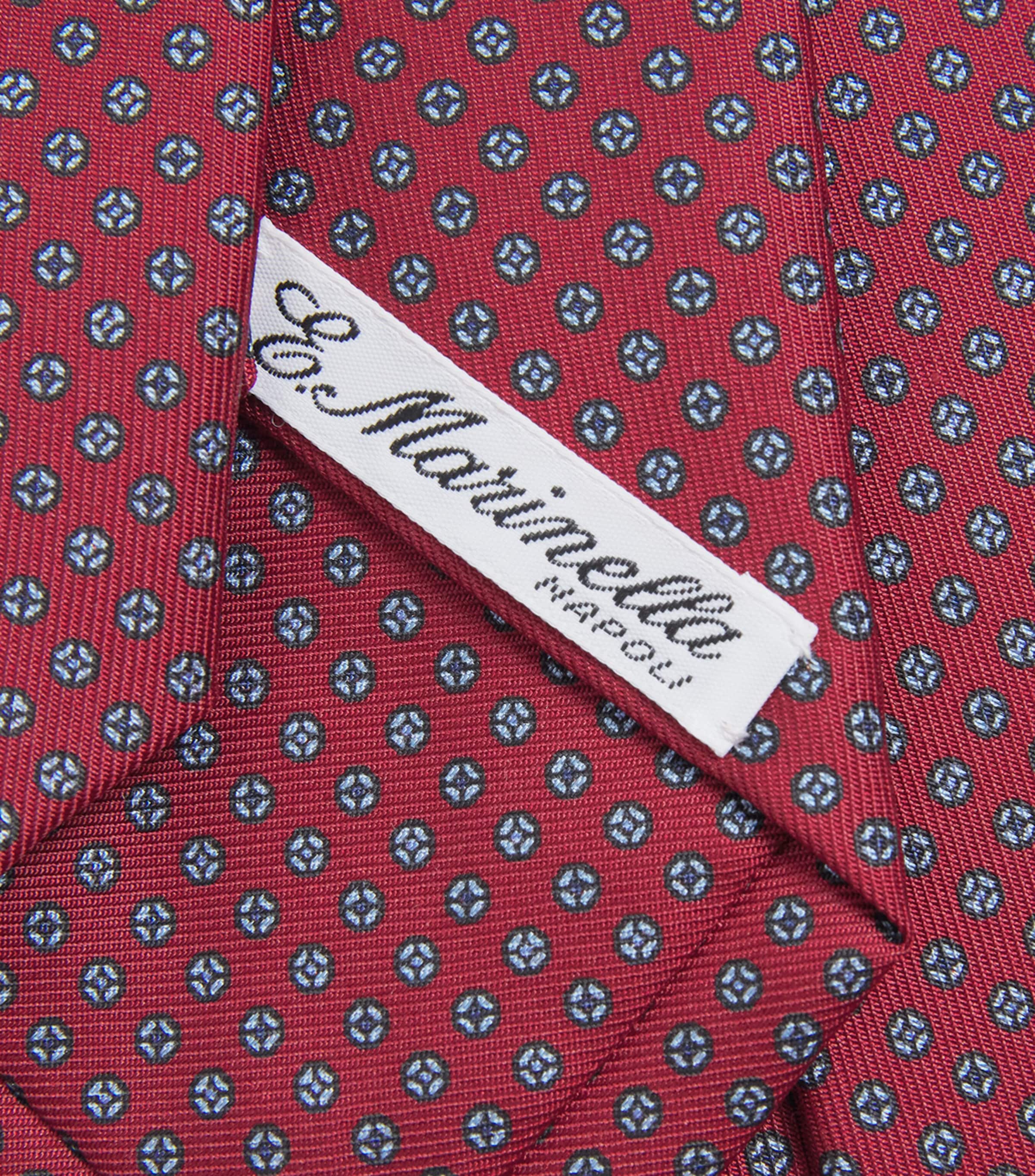 E. Marinella Silk Printed Tie Red Image 3
