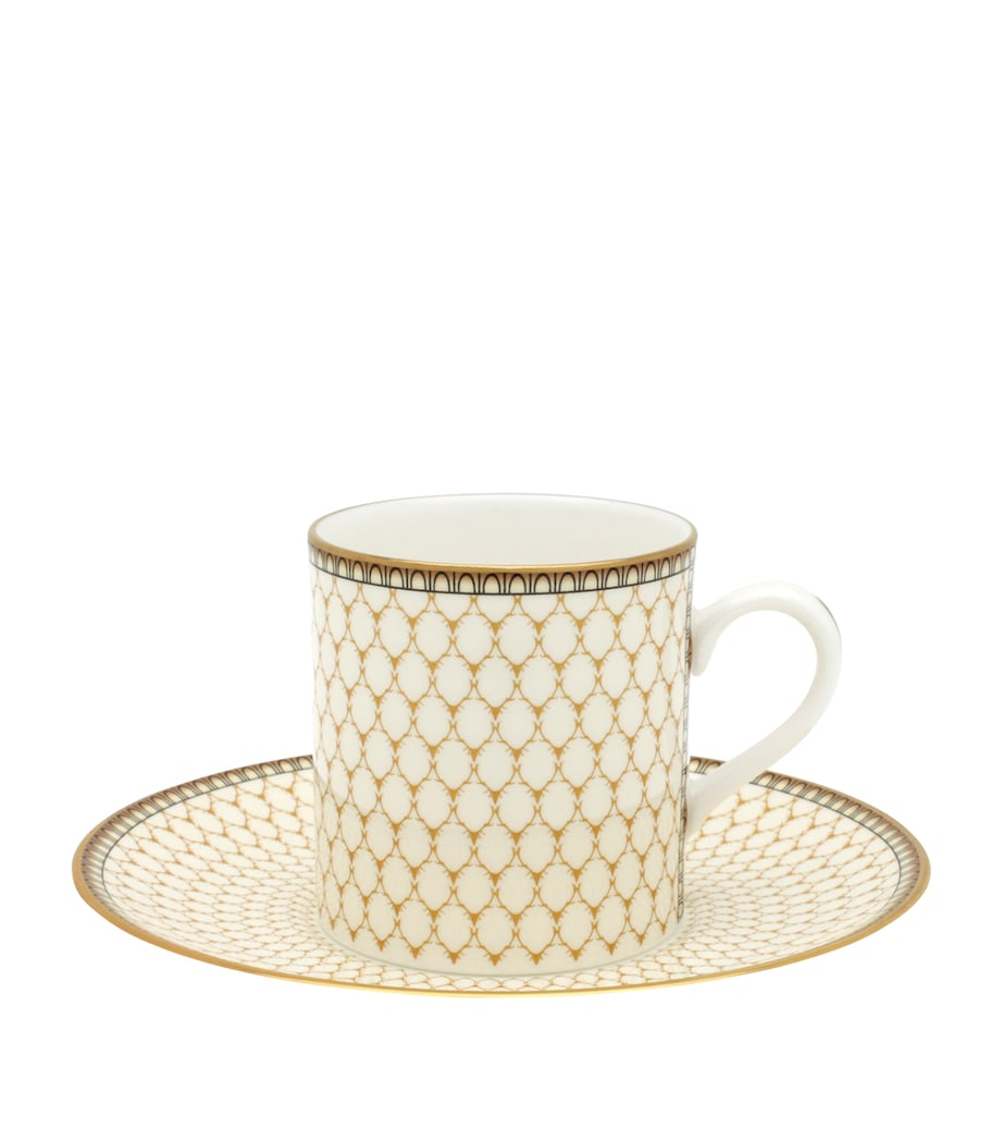 Halcyon Days Antler Trellis Coffee Cup and Saucer Image 1