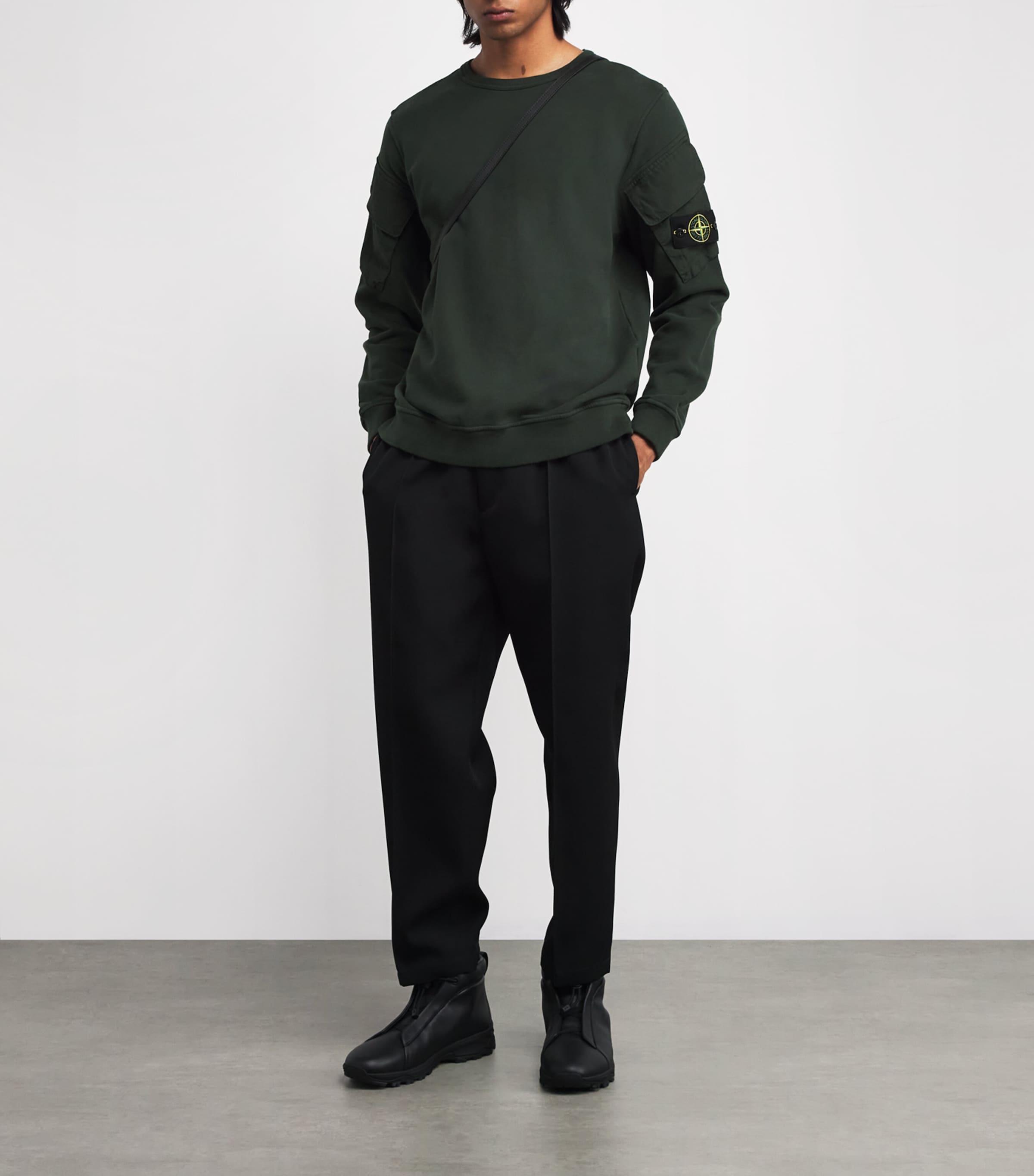 Organic Cotton Utility-Pocket Sweatshirt V005E Image 2