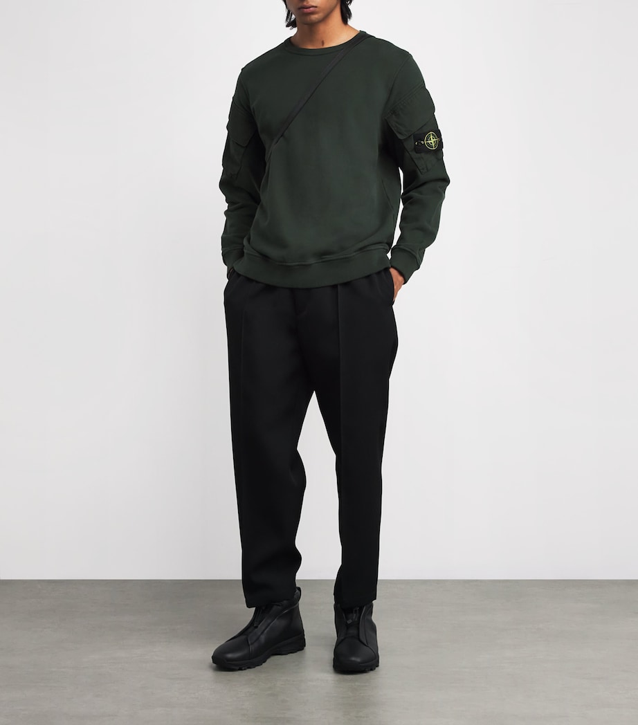 Organic Cotton Utility-Pocket Sweatshirt V005E Image 2