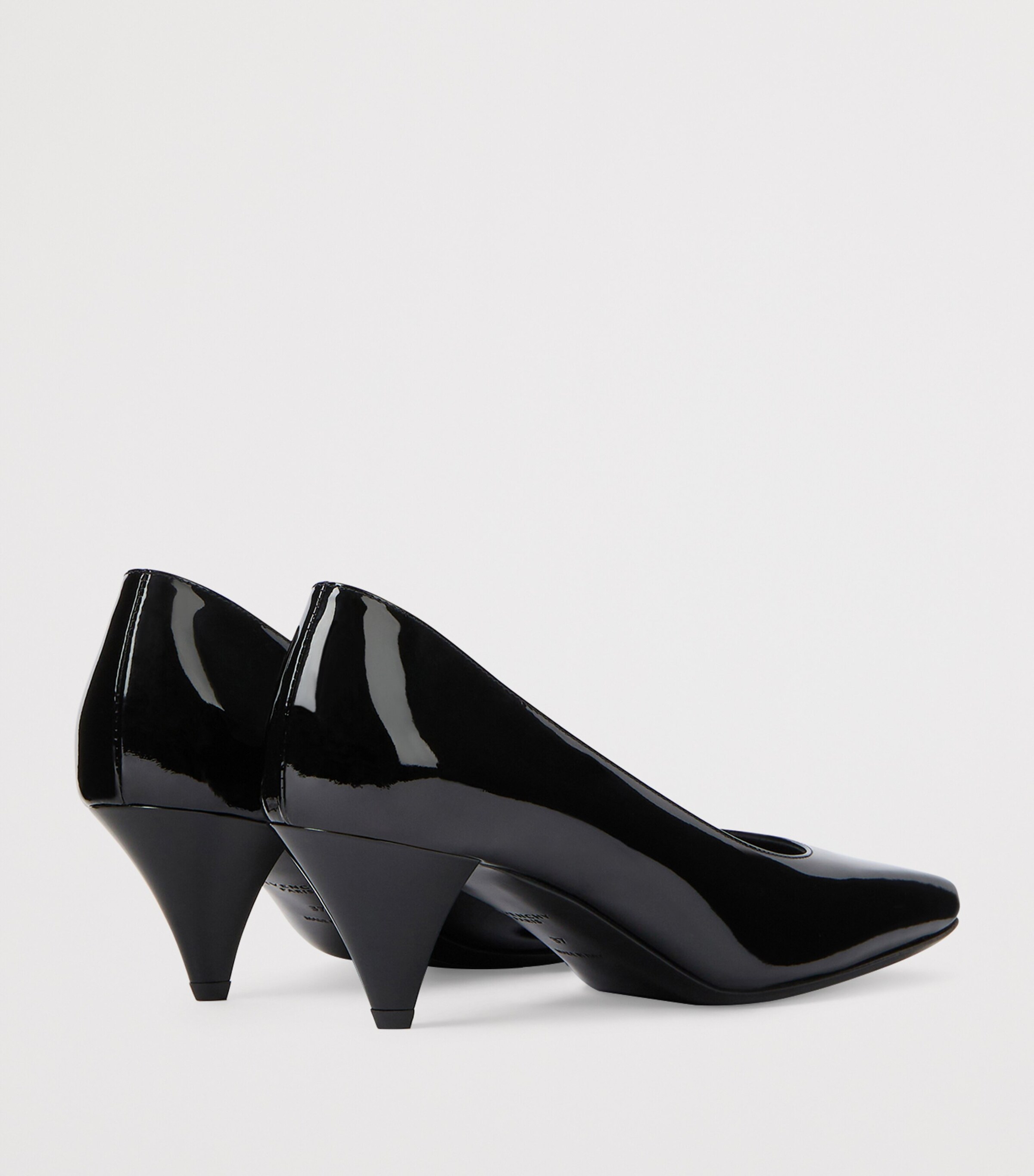 Givenchy Patent Leather Square-Toe Pumps 55 Black Image 4