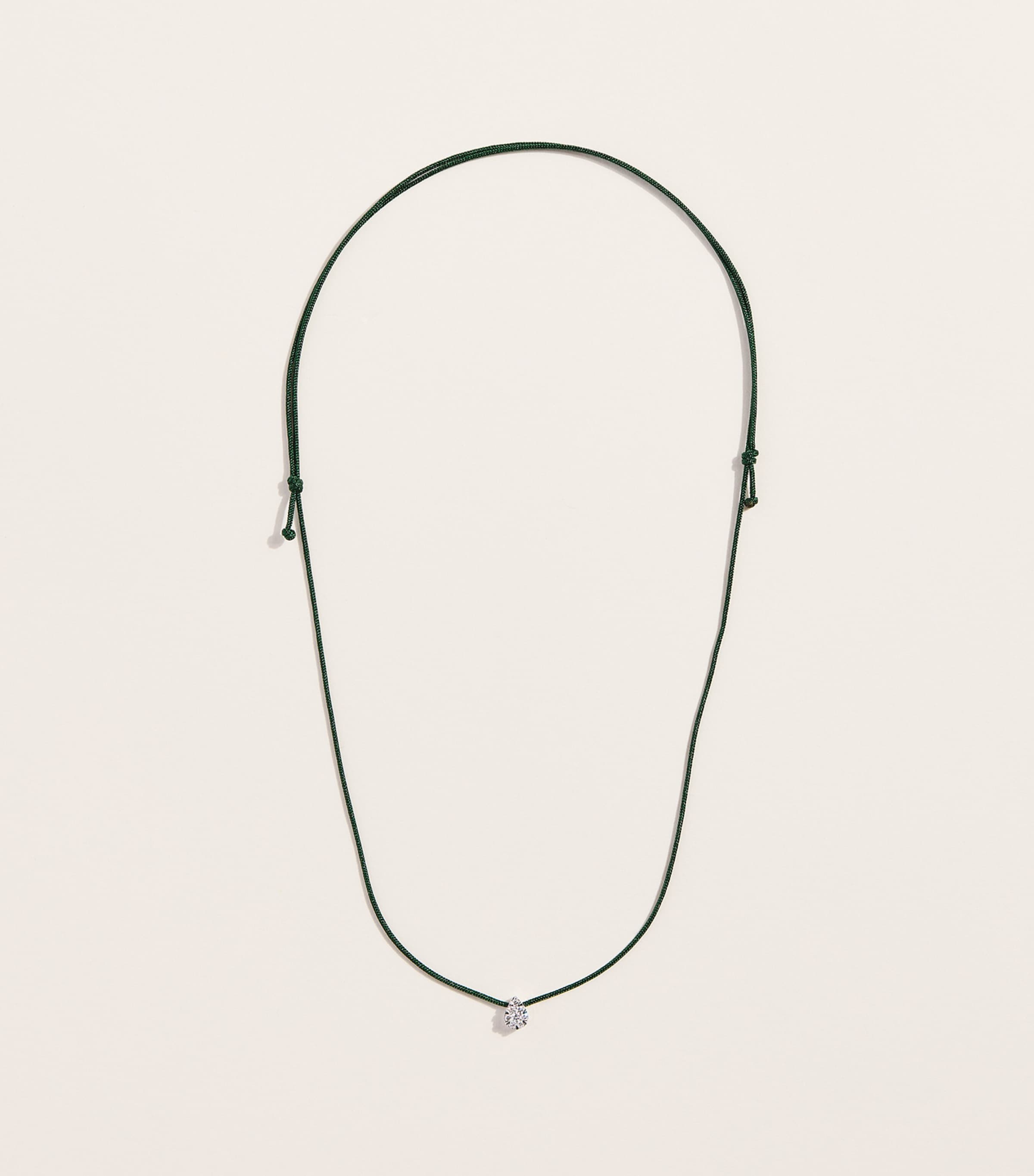 Persée White Gold and Diamond Danaé Cord Necklace White Gold Image 3