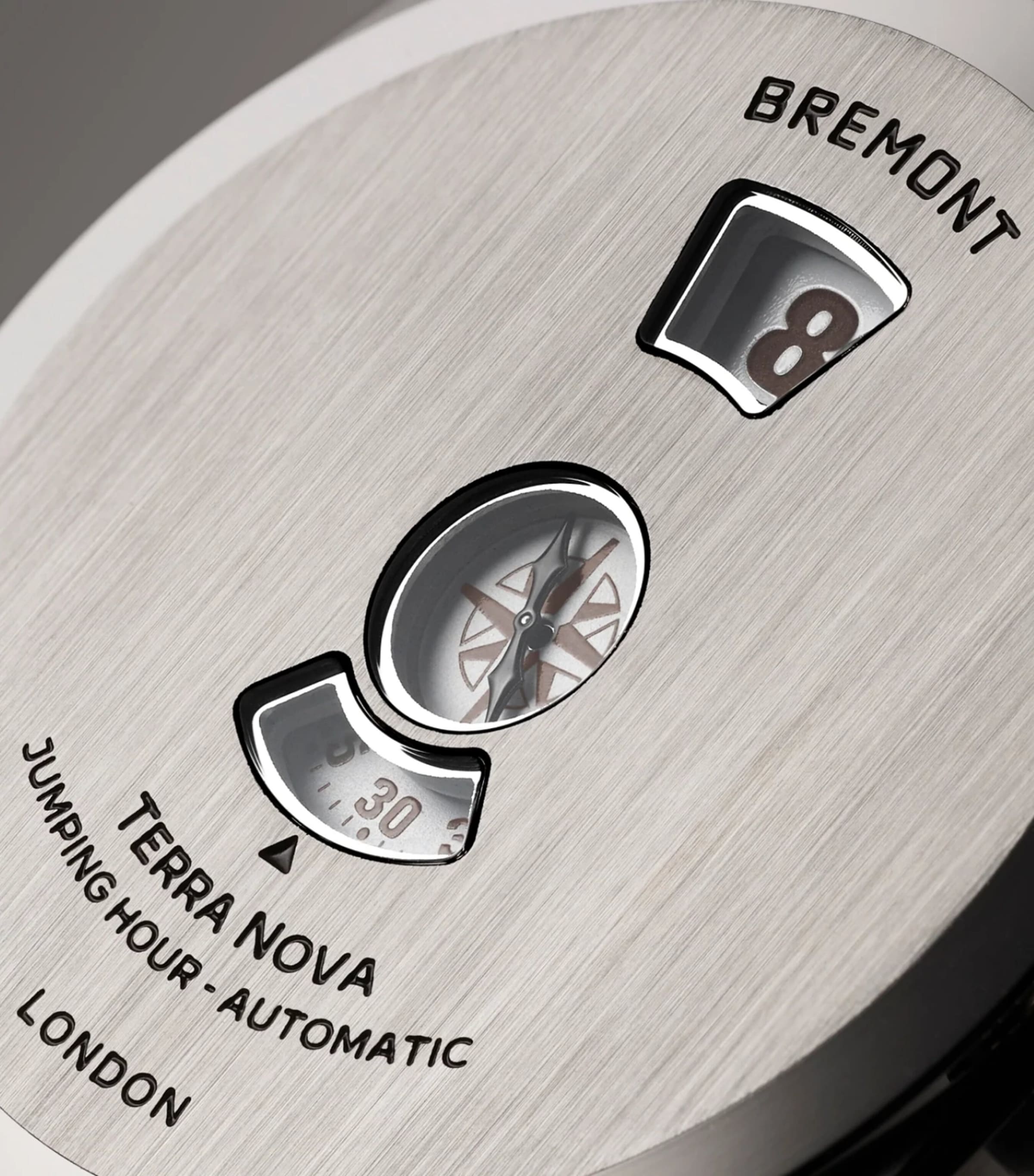 Stainless Steel Terra Nova Jumping Hour Watch 38mm STEEL Image 5