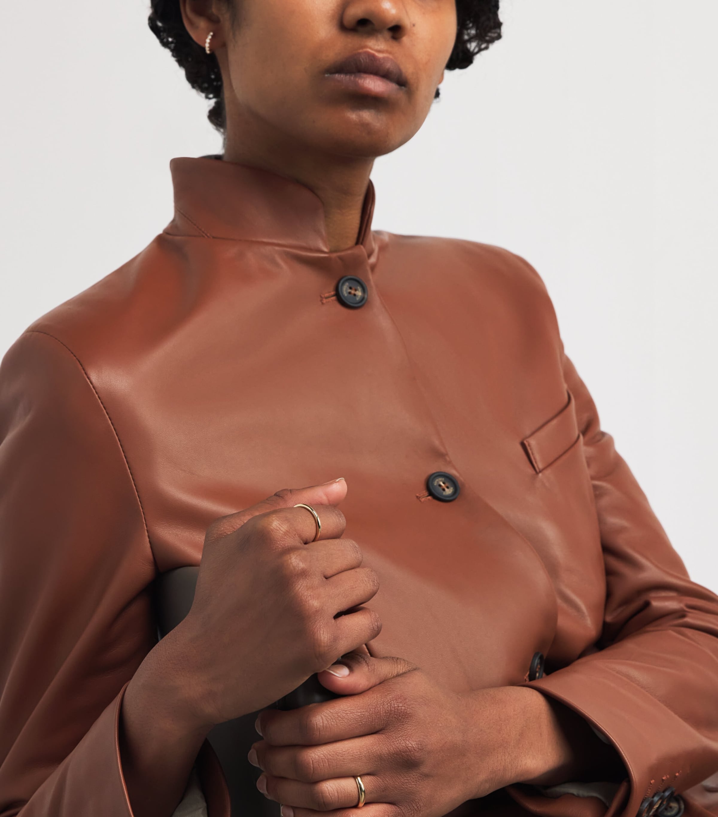 Yellow Gold and Diamond Hoop Earrings (0.50ctw) YELLOW GOLD Image 4