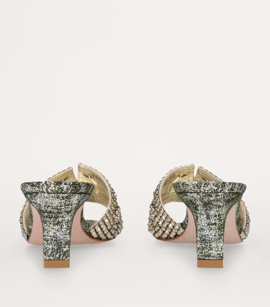 Geneva Heeled Mules 55 GOLD COMB Image 2
