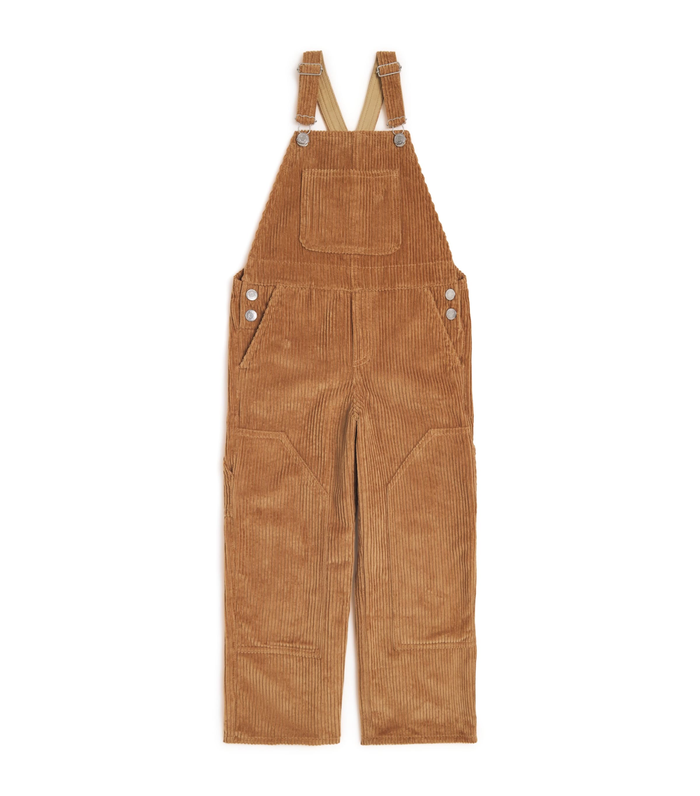 Ami Alexandre Mattiussi Cotton Corduroy Overalls In Brown