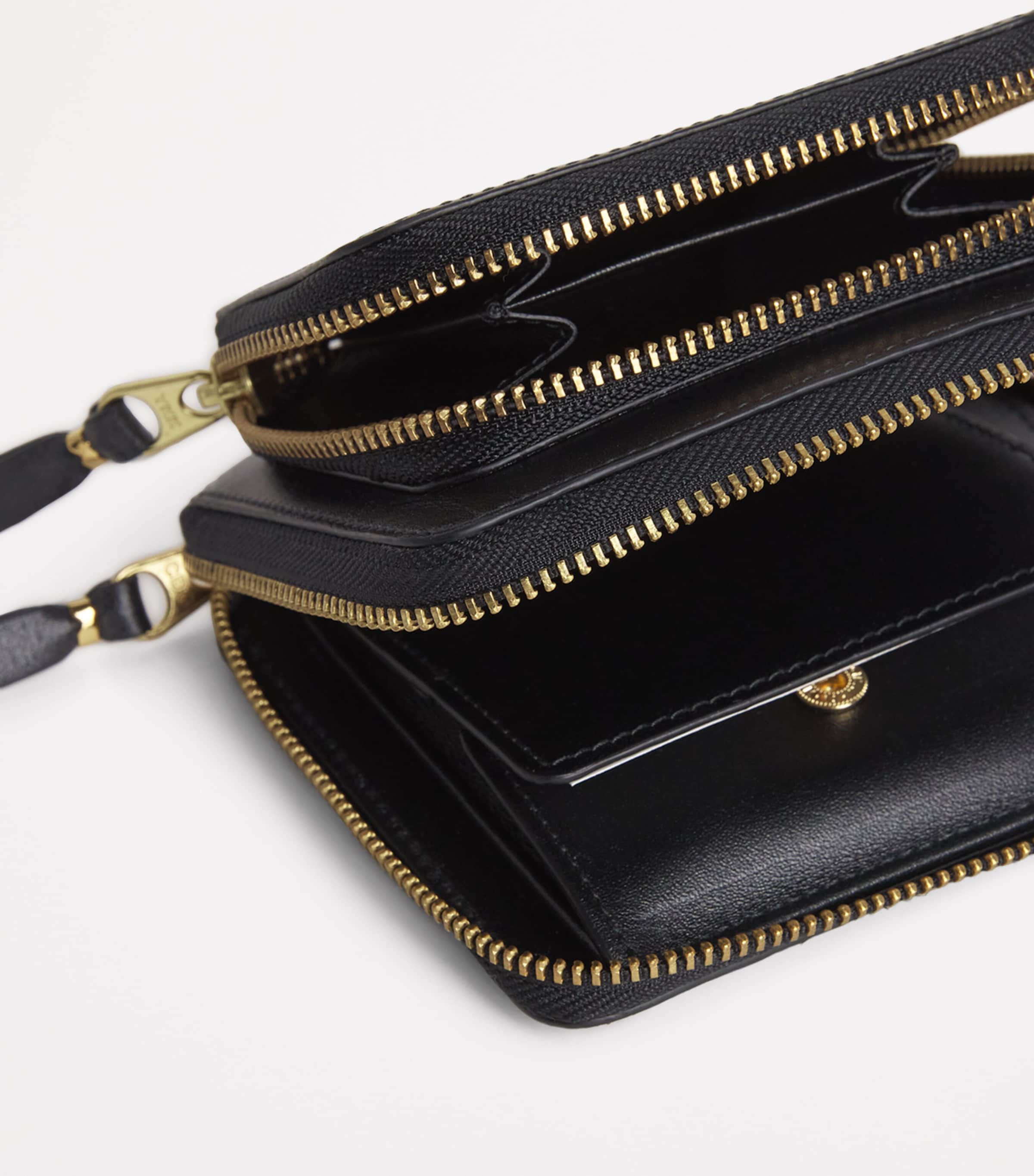 Comme Des Garçons Wallet Leather Zipped Wallet Black Image 4