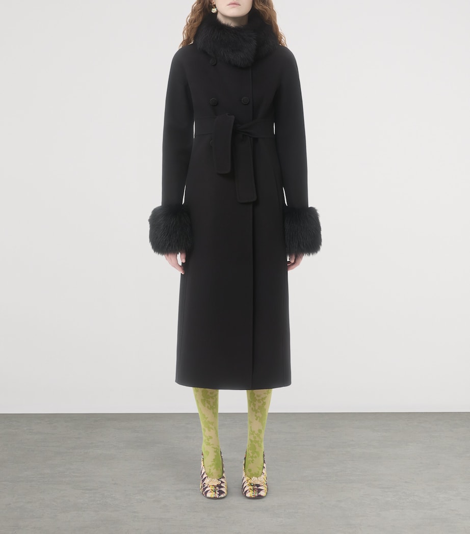 Virgin Wool-Cashmere Belted Coat 0NO Image 2