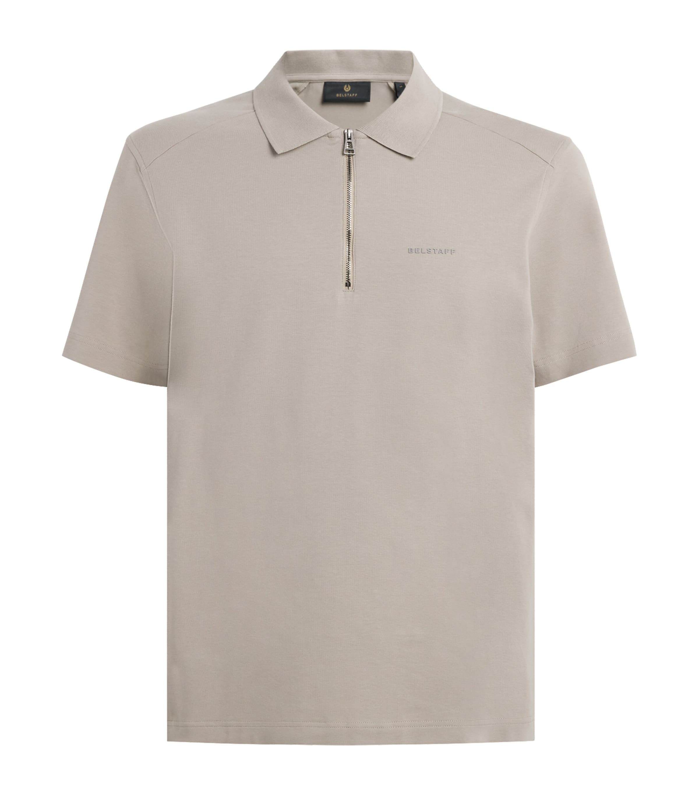 Belstaff Mens Stretch-Cotton Alloy Slim Polo Shirt Dark Sanddksnd Image 1