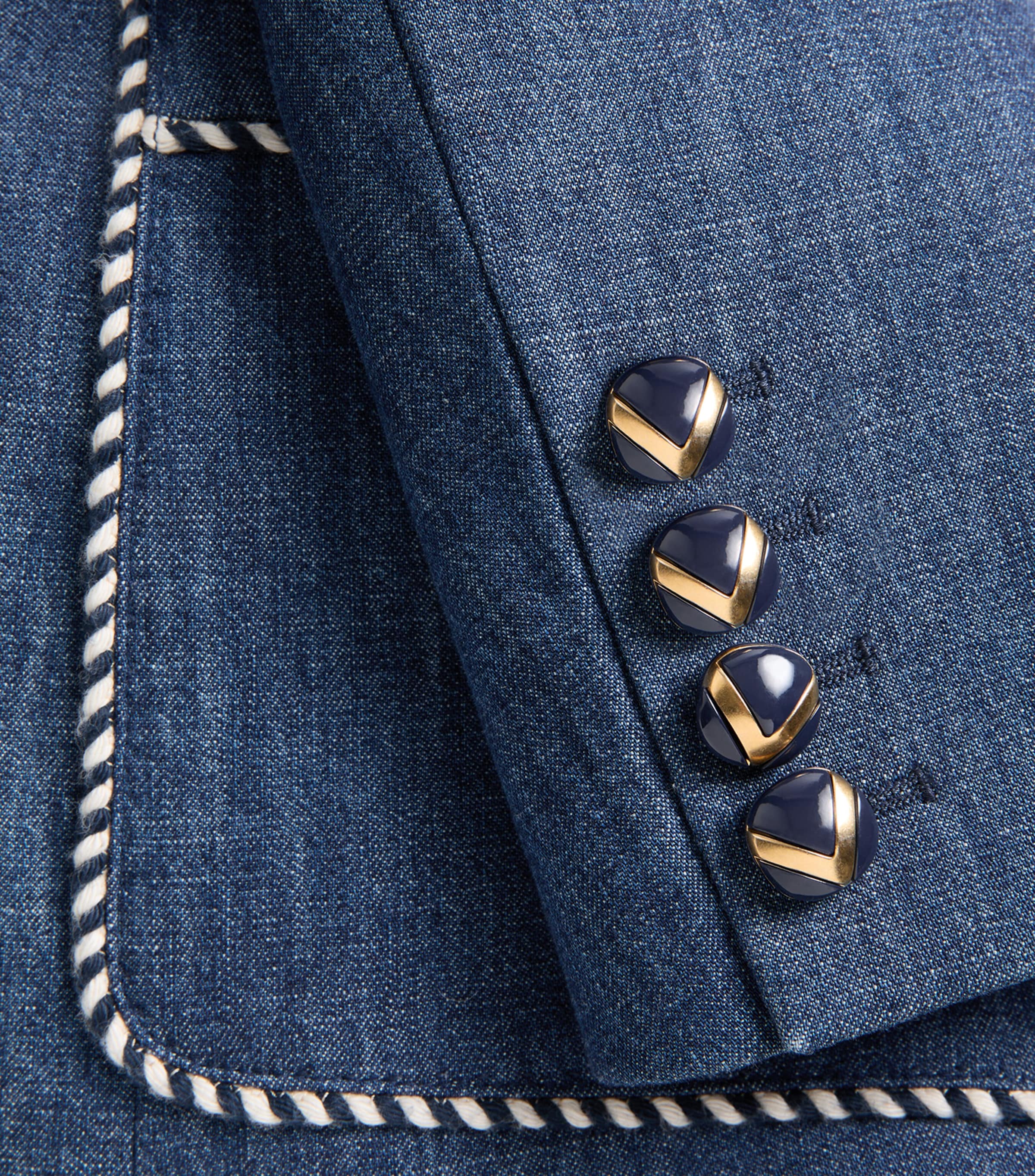 ジャケット Valentino Garavani Denim Blazer Valentino Denim Double-Breasted Blazer | Harrods SA