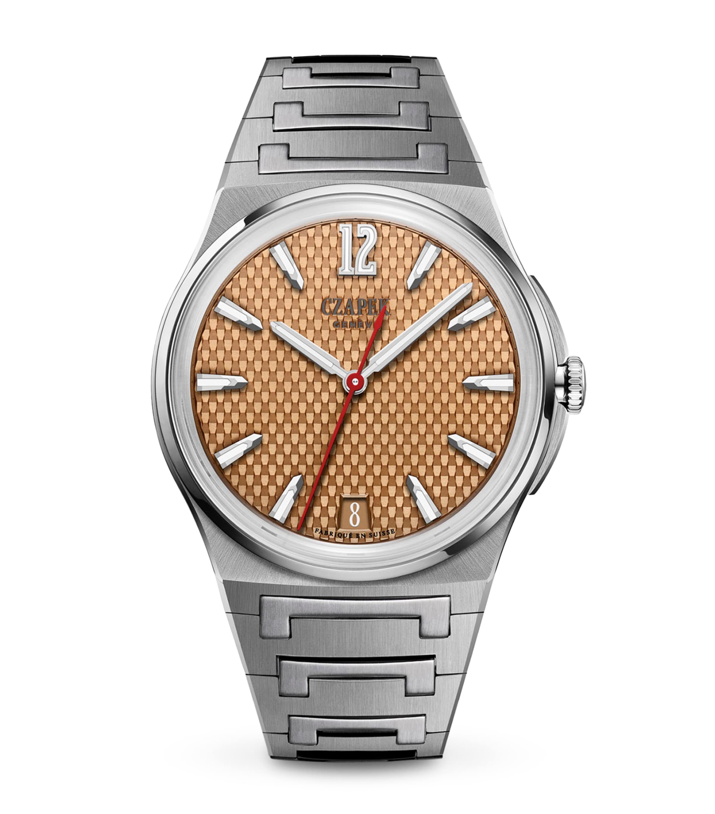 Czapek Stainless Steel Antarctique Tourbillon Watch In Orange