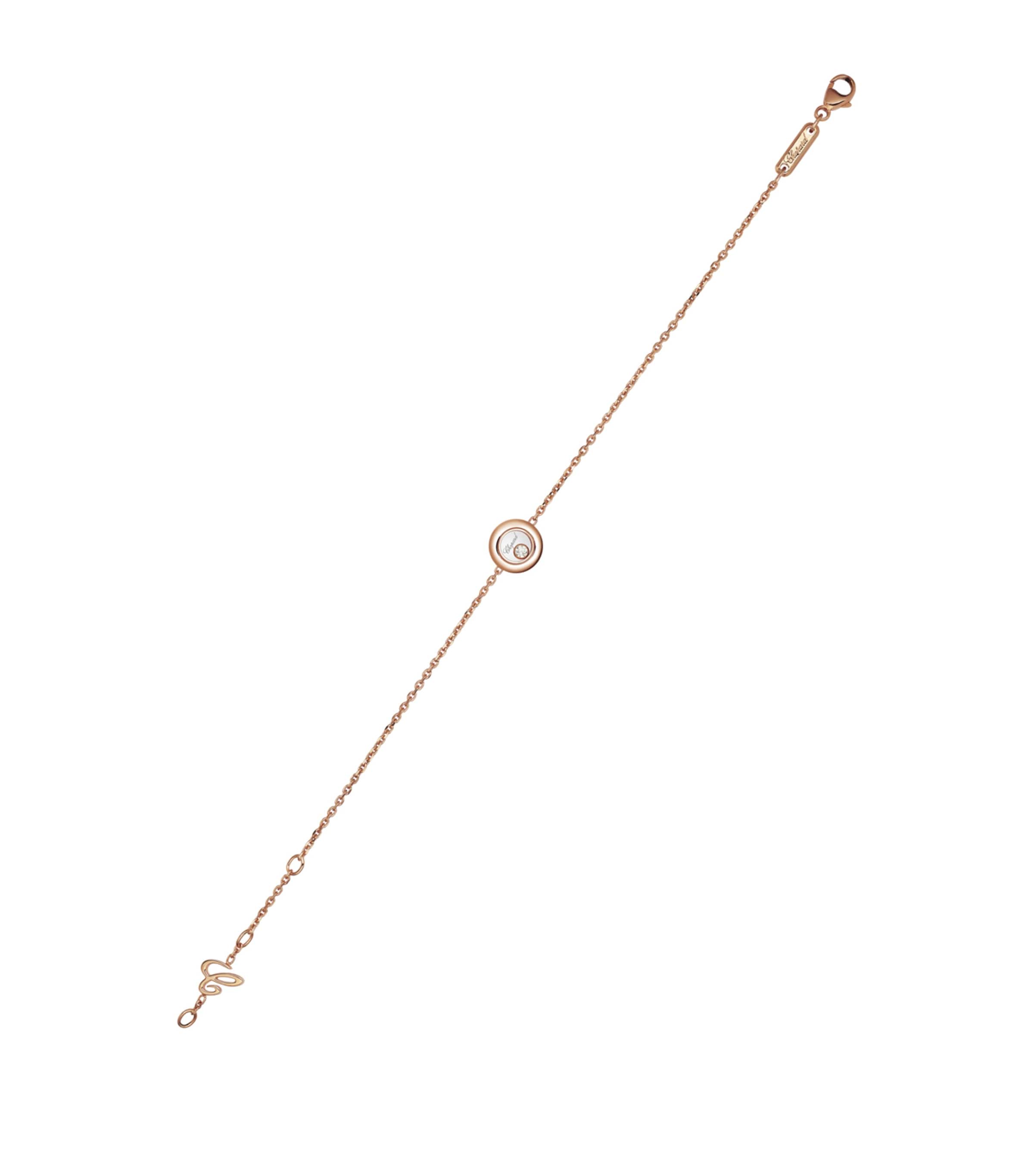 Rose Gold and Diamond Happy Diamonds Icons Bracelet 18K ROSE GOLD Image 3