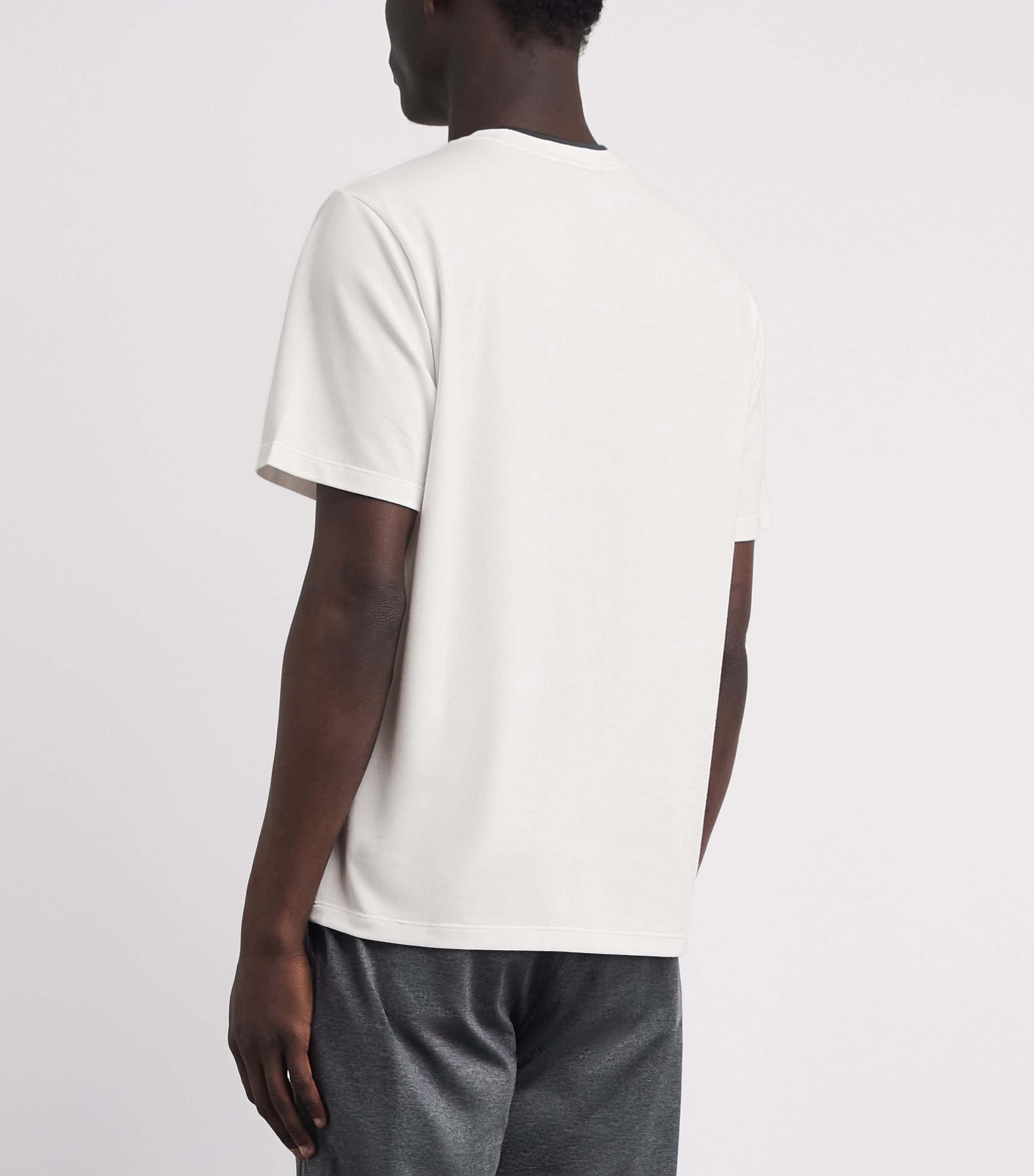 VUORI Mens Logo Gamepoint T-Shirt Wht White Image 5