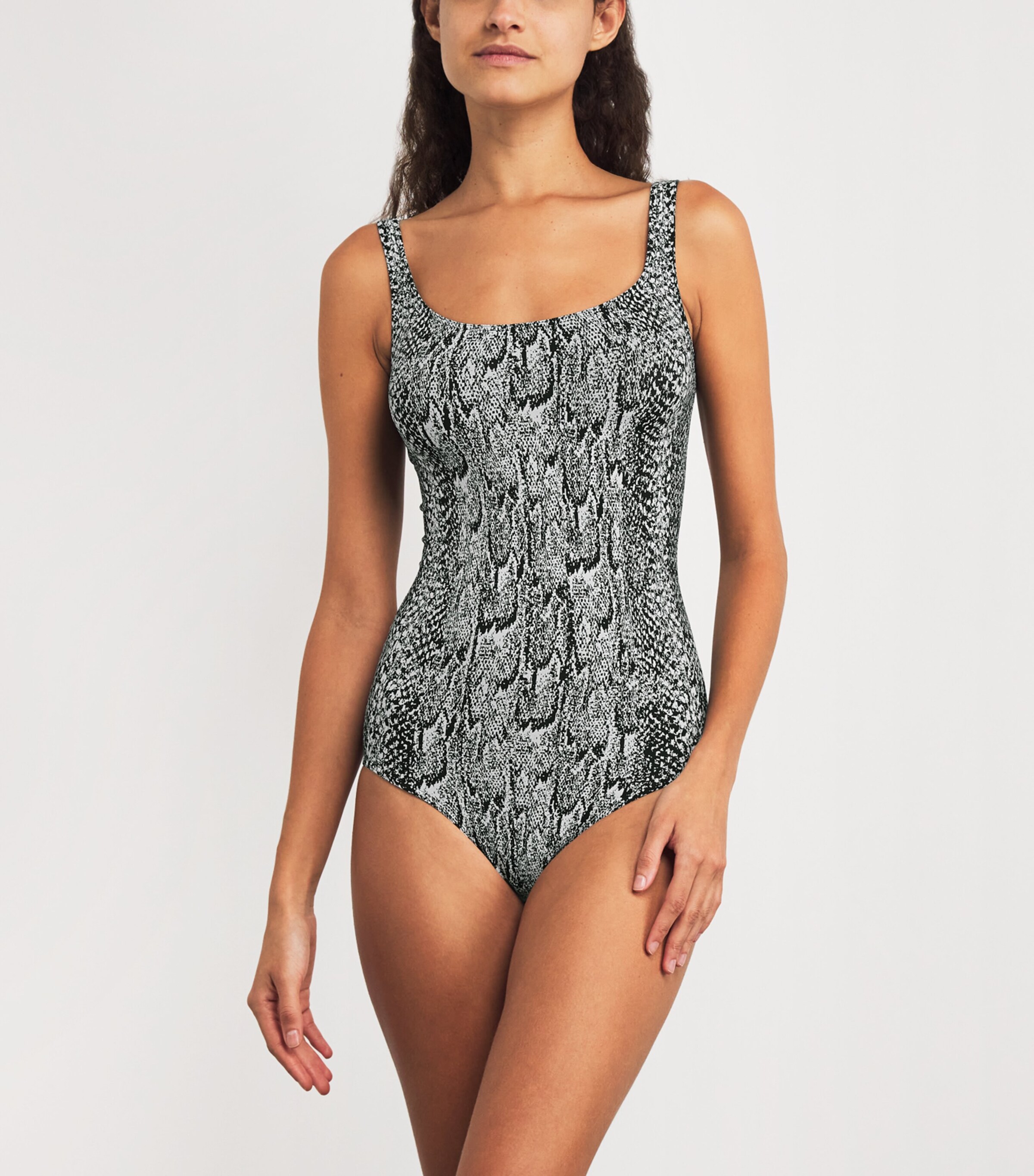 Seamless Python Bodysuit 8222 WHITE BLAC Image 2