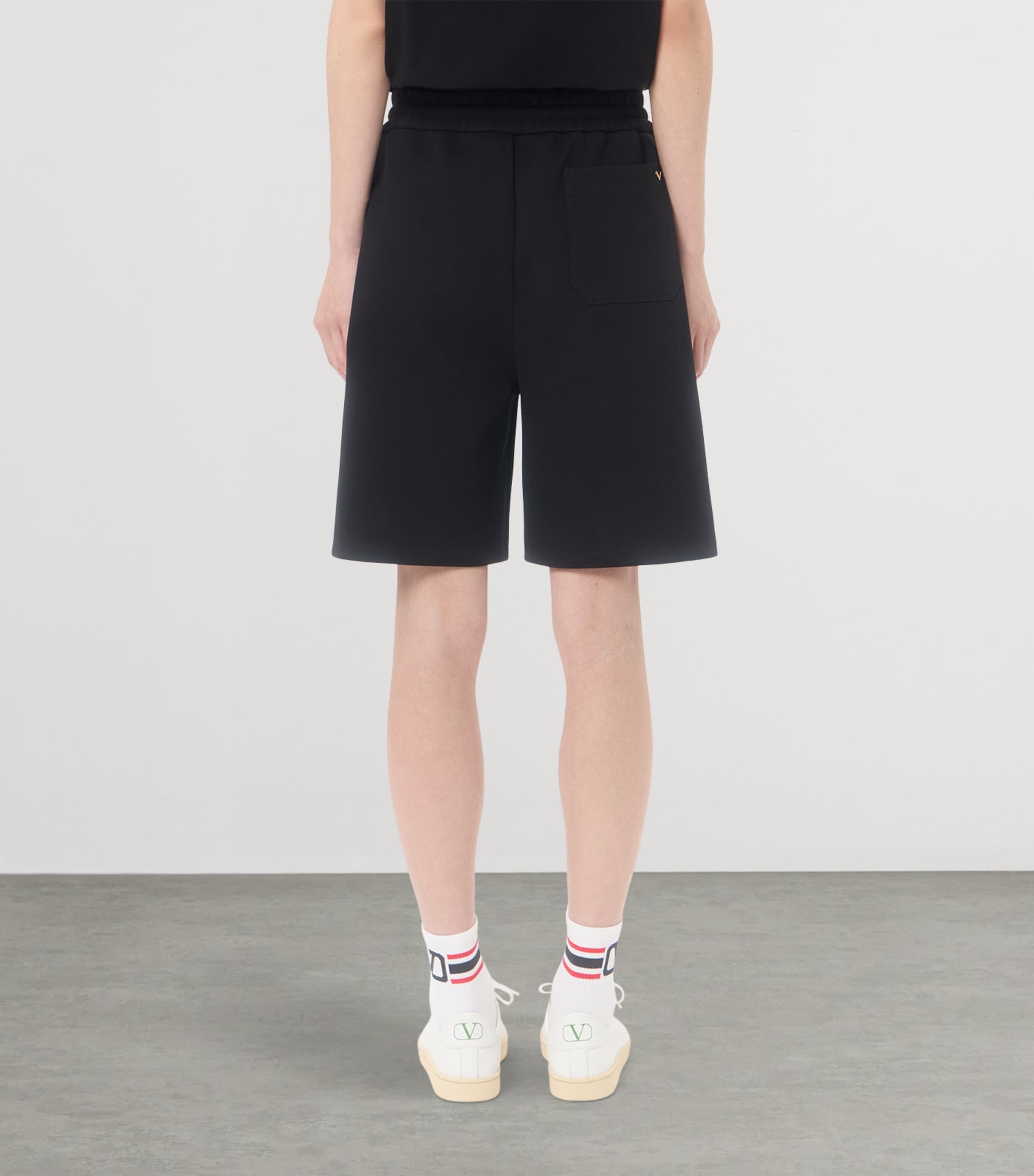 Valentino Mens Jersey VGold Shorts Image 5