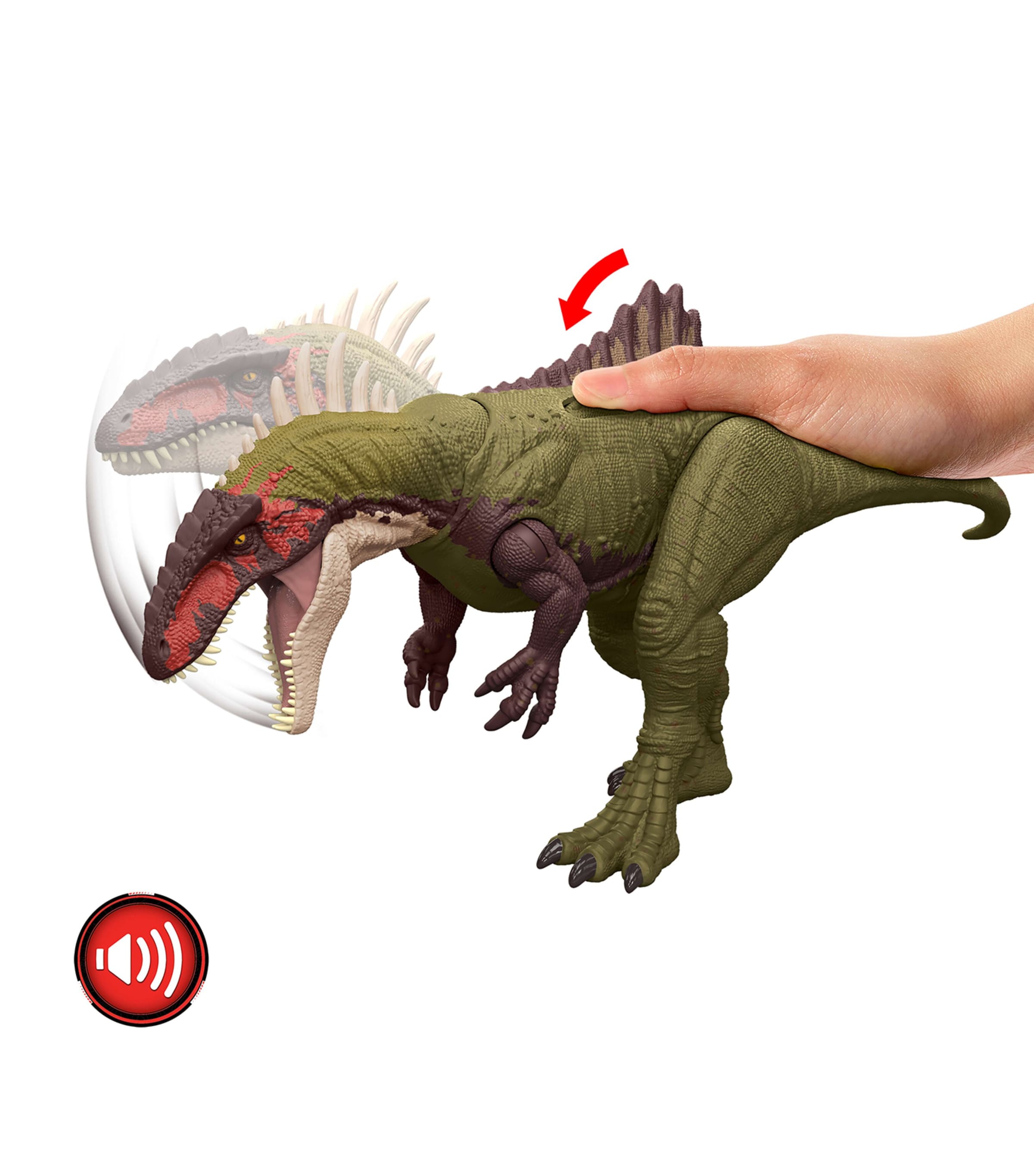 Jurassic World Battle Roarin’ Becklespinax Dinosaur Toy (43cm) Image 3