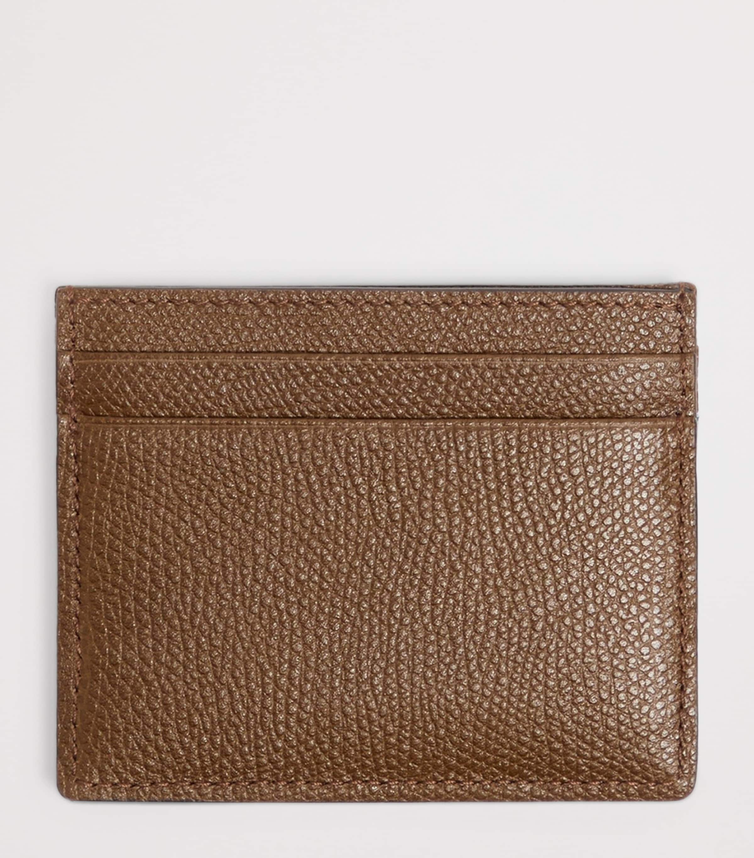 Valentino Garavani Denim-Leather VLogo Signature Card Holder Axm Image 3