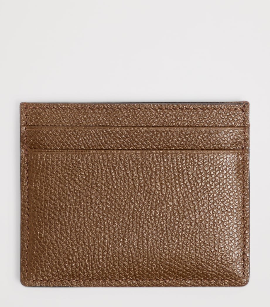 Valentino Garavani Denim-Leather VLogo Signature Card Holder Axm Image 3