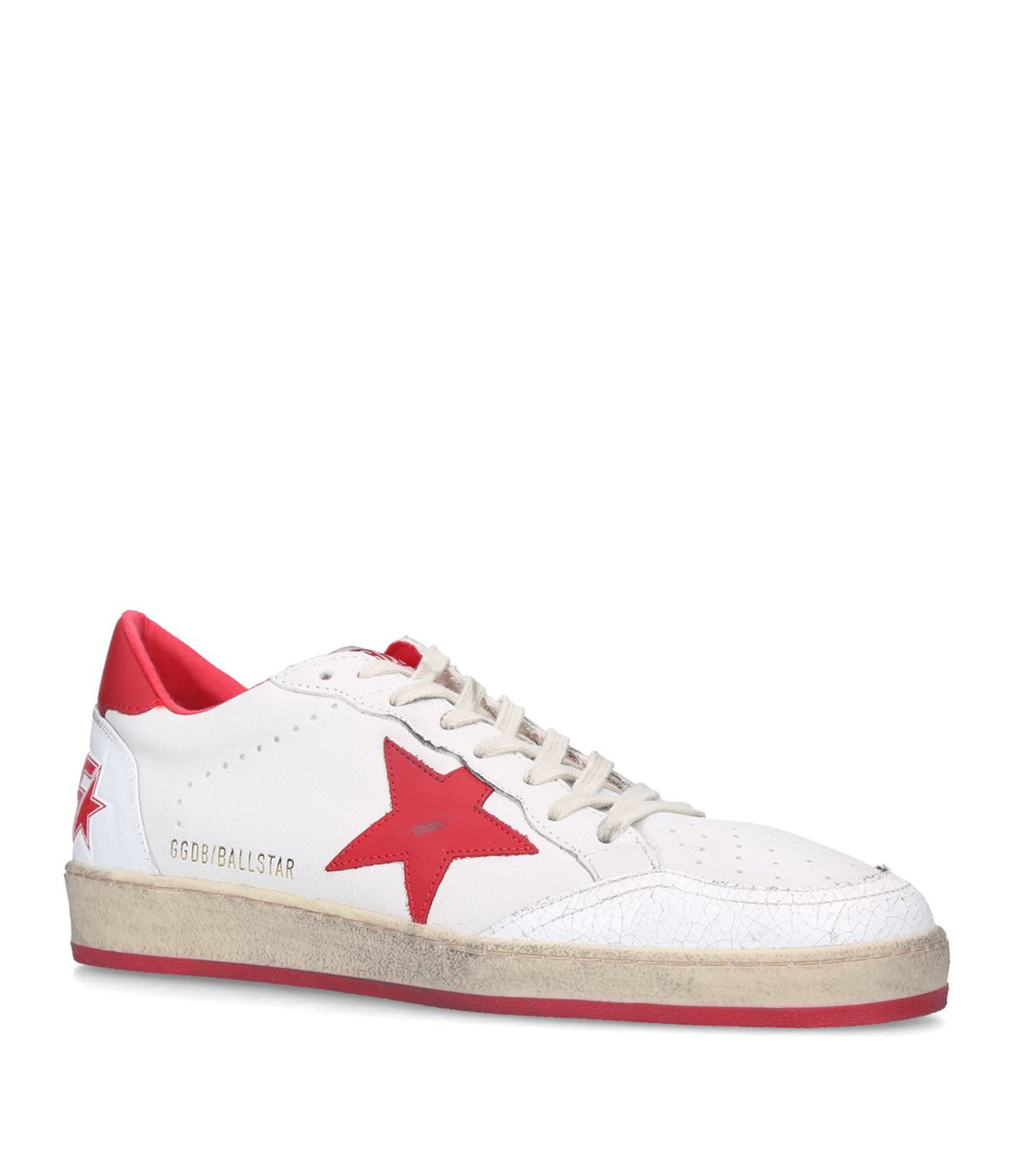 Golden Goose Ball Star Low-top Sneakers In White