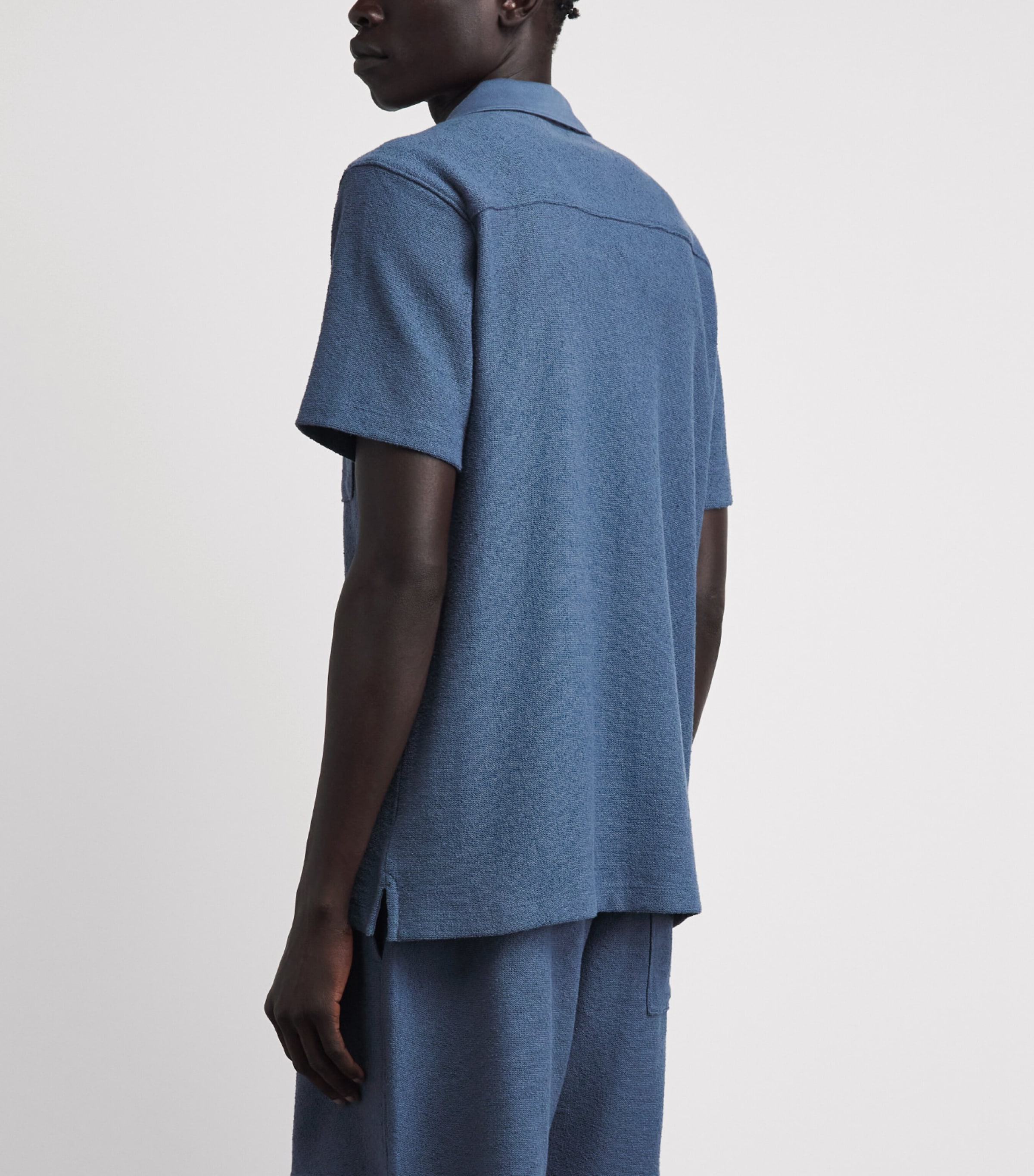 PAIGE Mens Bouclé Oliver Shirt Lakeside Image 5