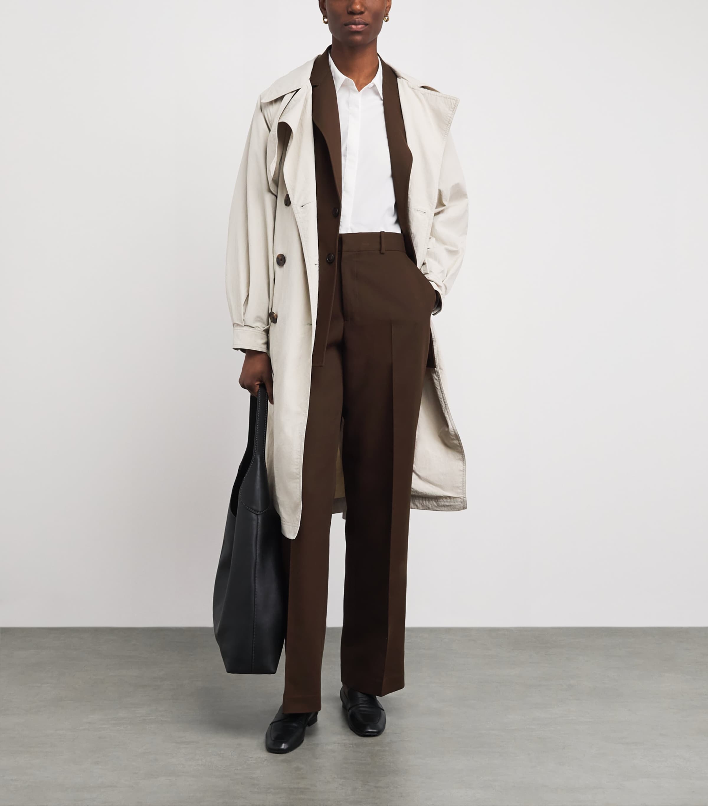 Polo Ralph Lauren Womens Cotton-Wool Crepe Blazer Dark Beech Image 2