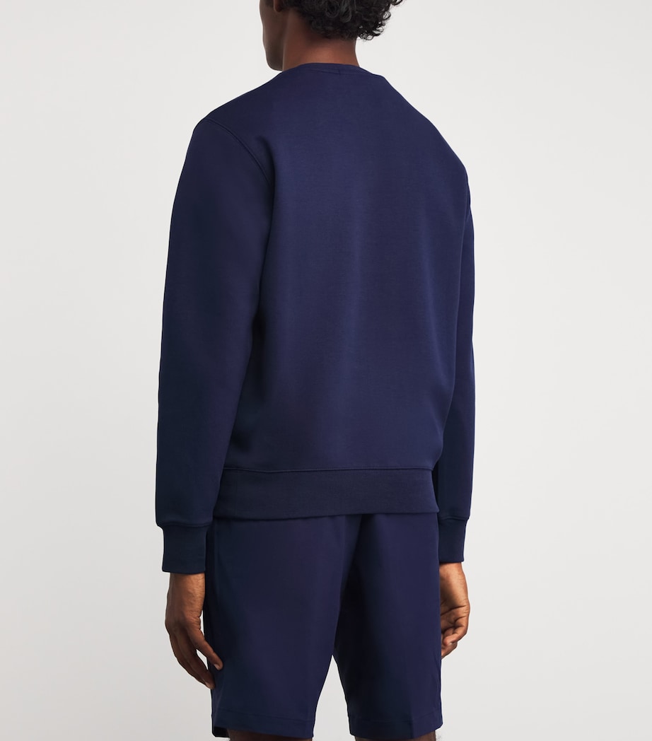 Cotton-Blend Performance Polo Bear Sweatshirt REFINED NAVY Image 4