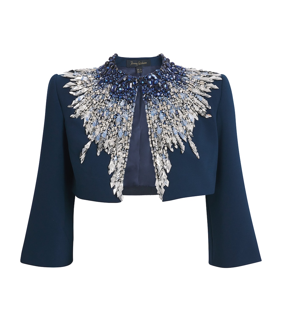 Embellished Dexy Cropped Jacket BLACKTHORN BLUE 2124 Image 1