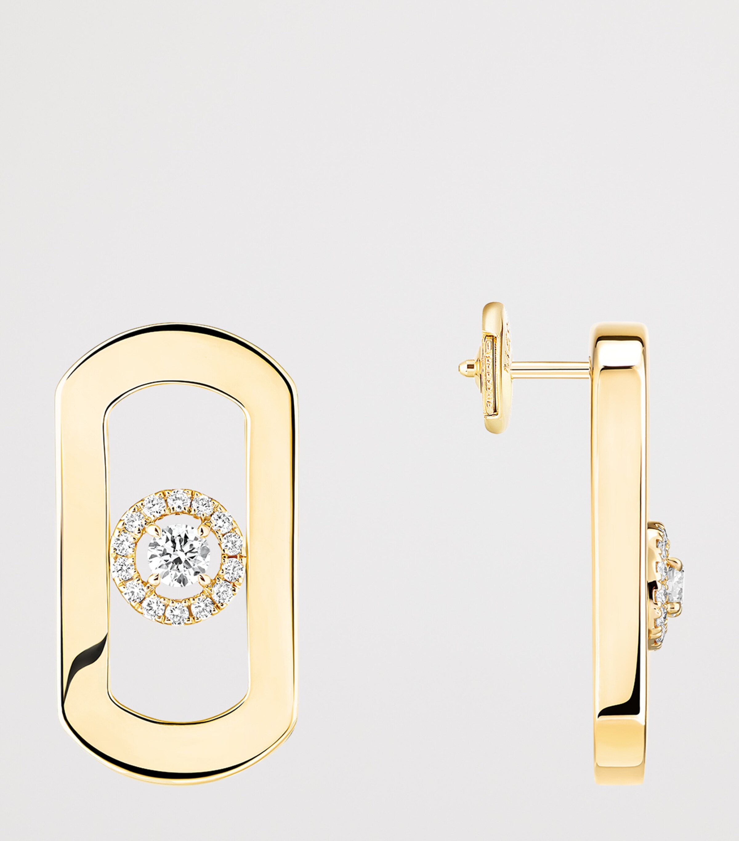 Messika So Move Yellow Gold and Diamond Stud Earrings (0.23ct) Yellow Gold Image 3