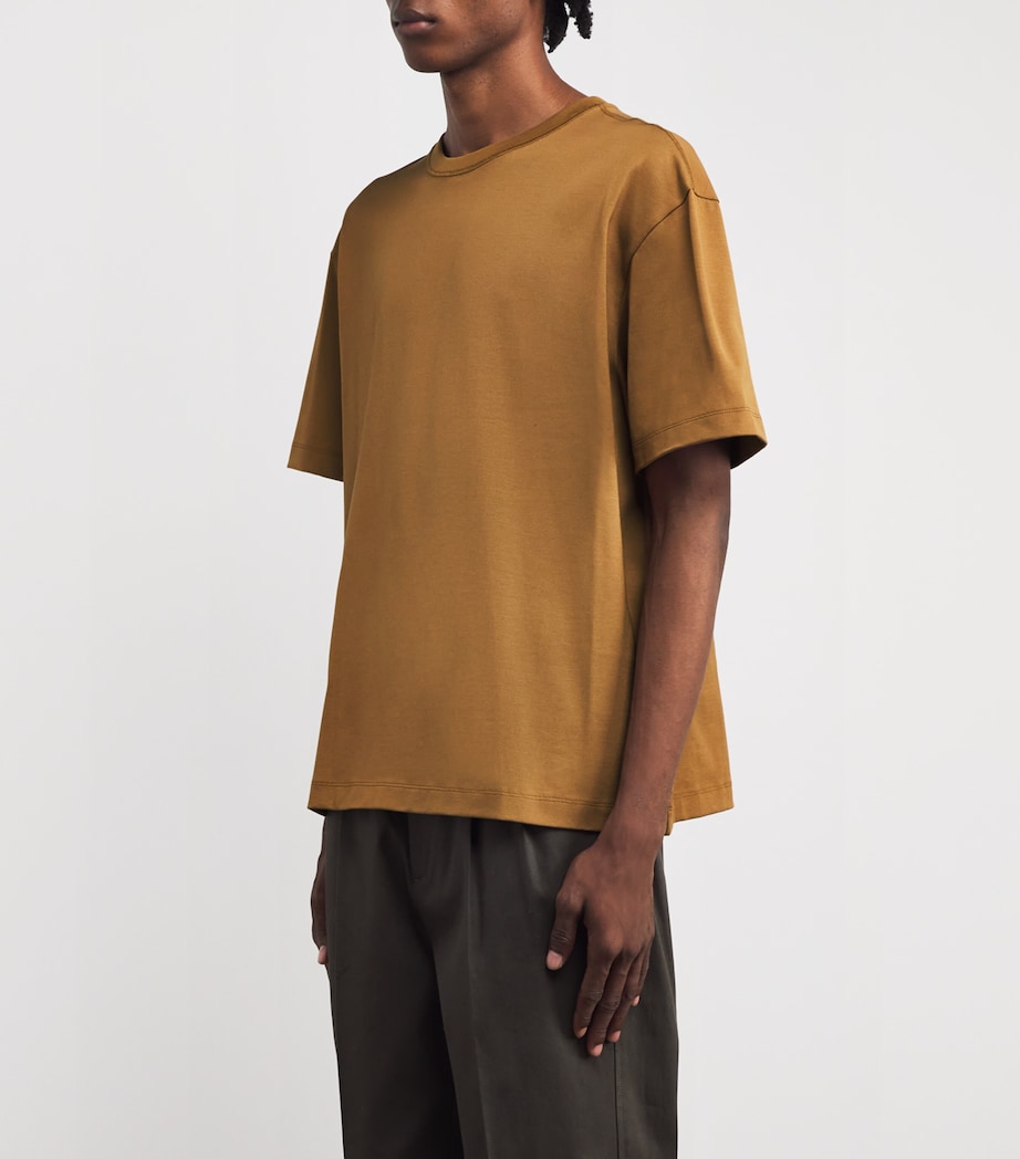 Cotton T-Shirt CAMEL Image 3