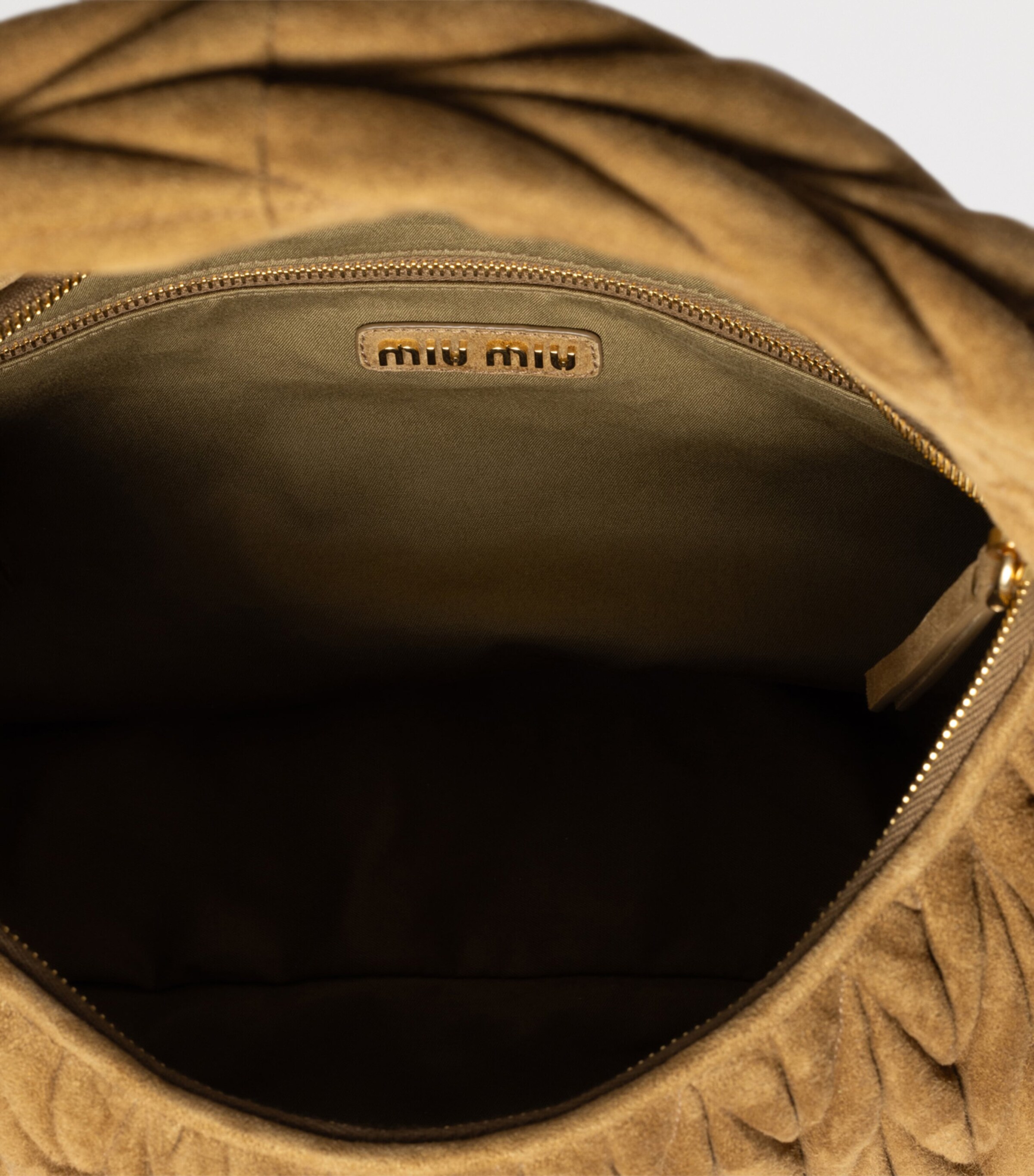 Miu Miu Matelassé Suede Wander Top-Handle Bag Image 6