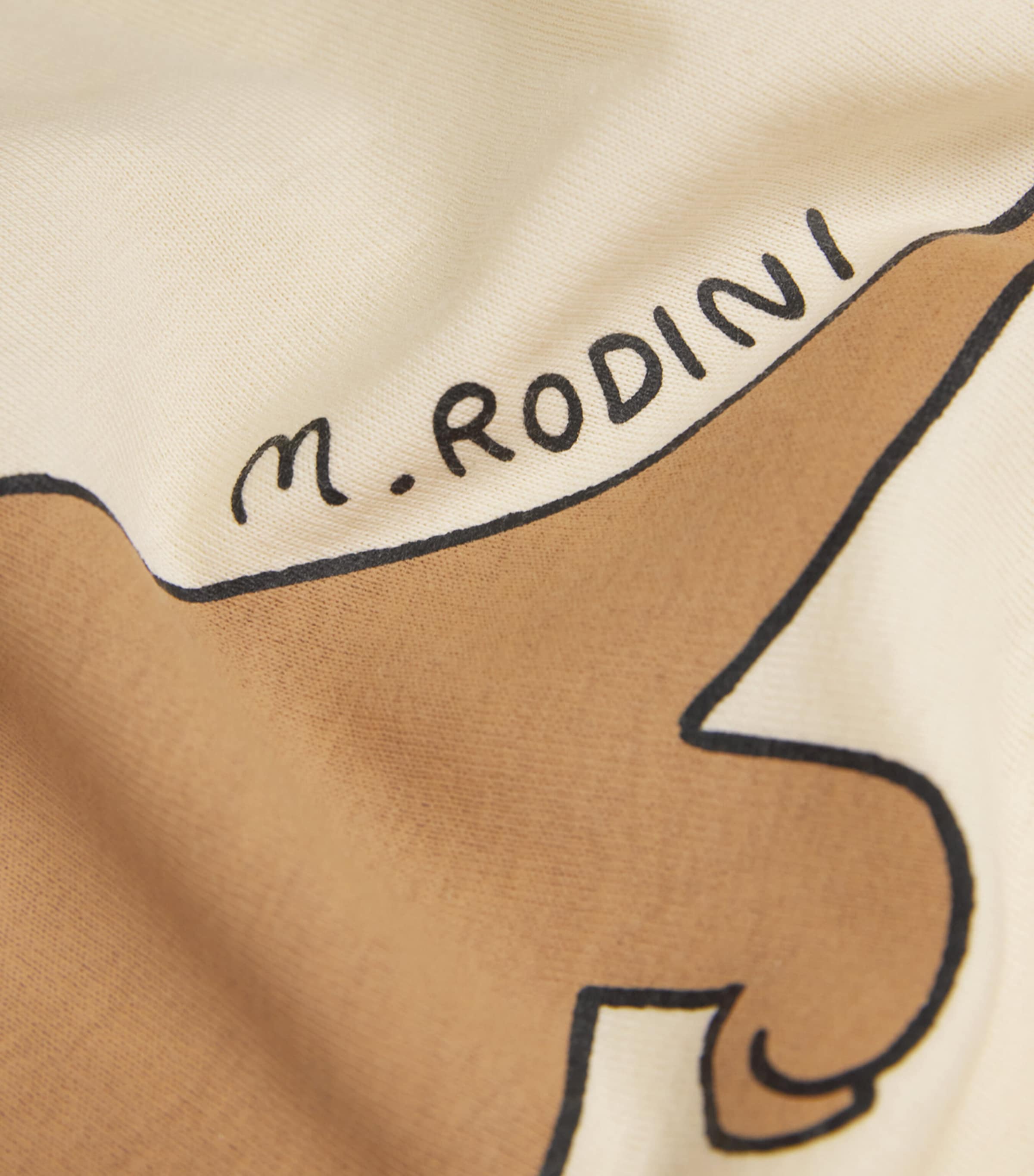 Mini Rodini Organic Cotton Dino T-Shirt (3-11 Years) Beige Image 3