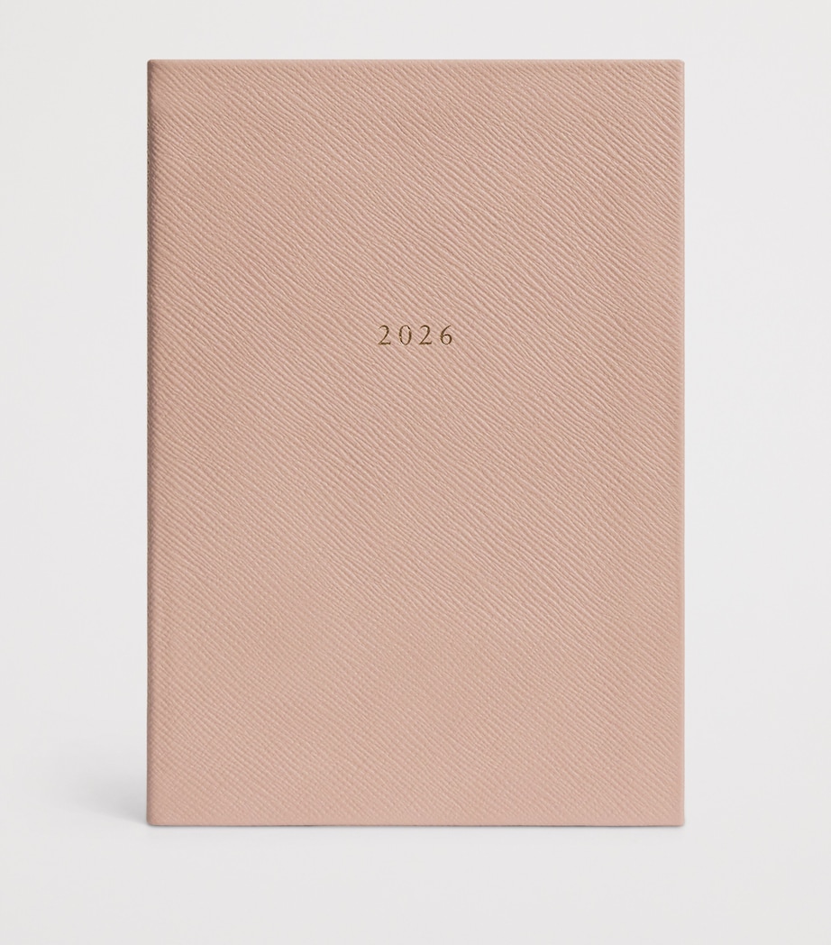 Leather A5 Diary 2026 PINK Image 2