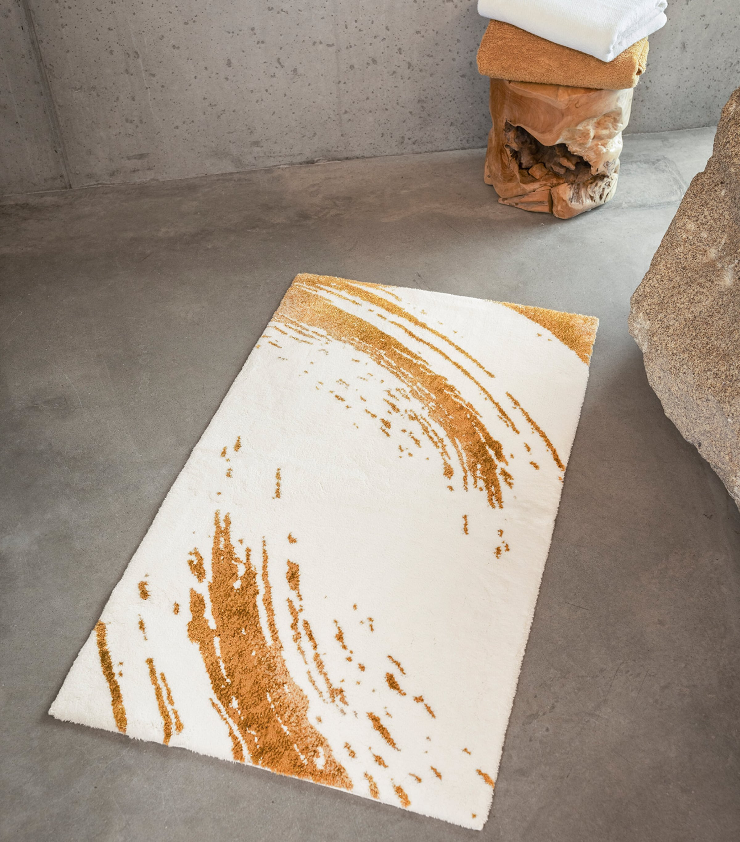 Egyptian Cotton-Blend Fortuny Bath Mat (70cm x 120cm) 800 GOLD Image 4