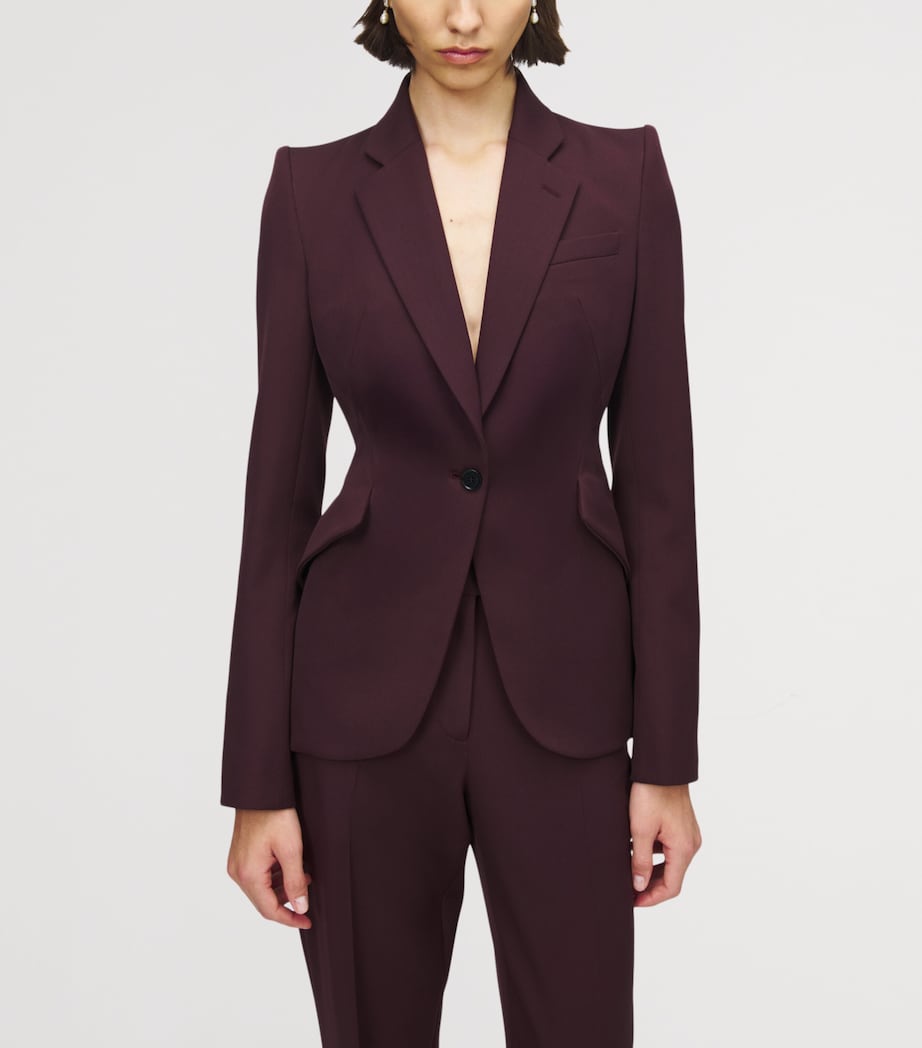 Wool Single-Breasted Blazer 5146 Image 5