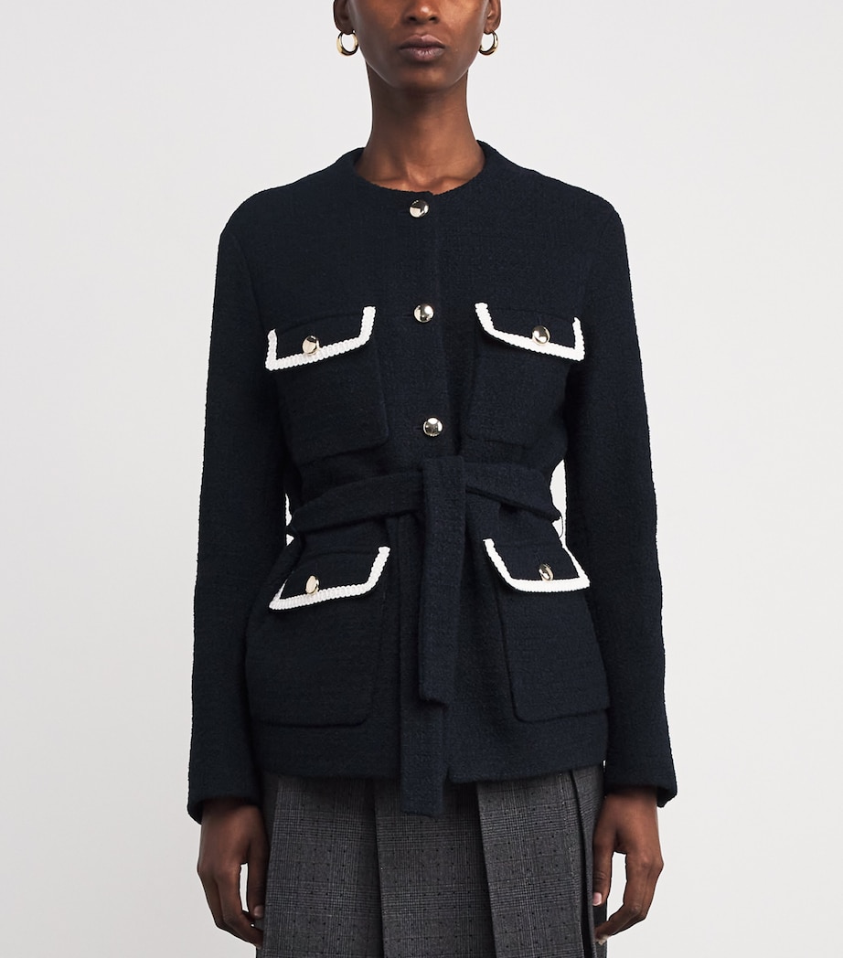 Tweed Jacket NAVY Image 3