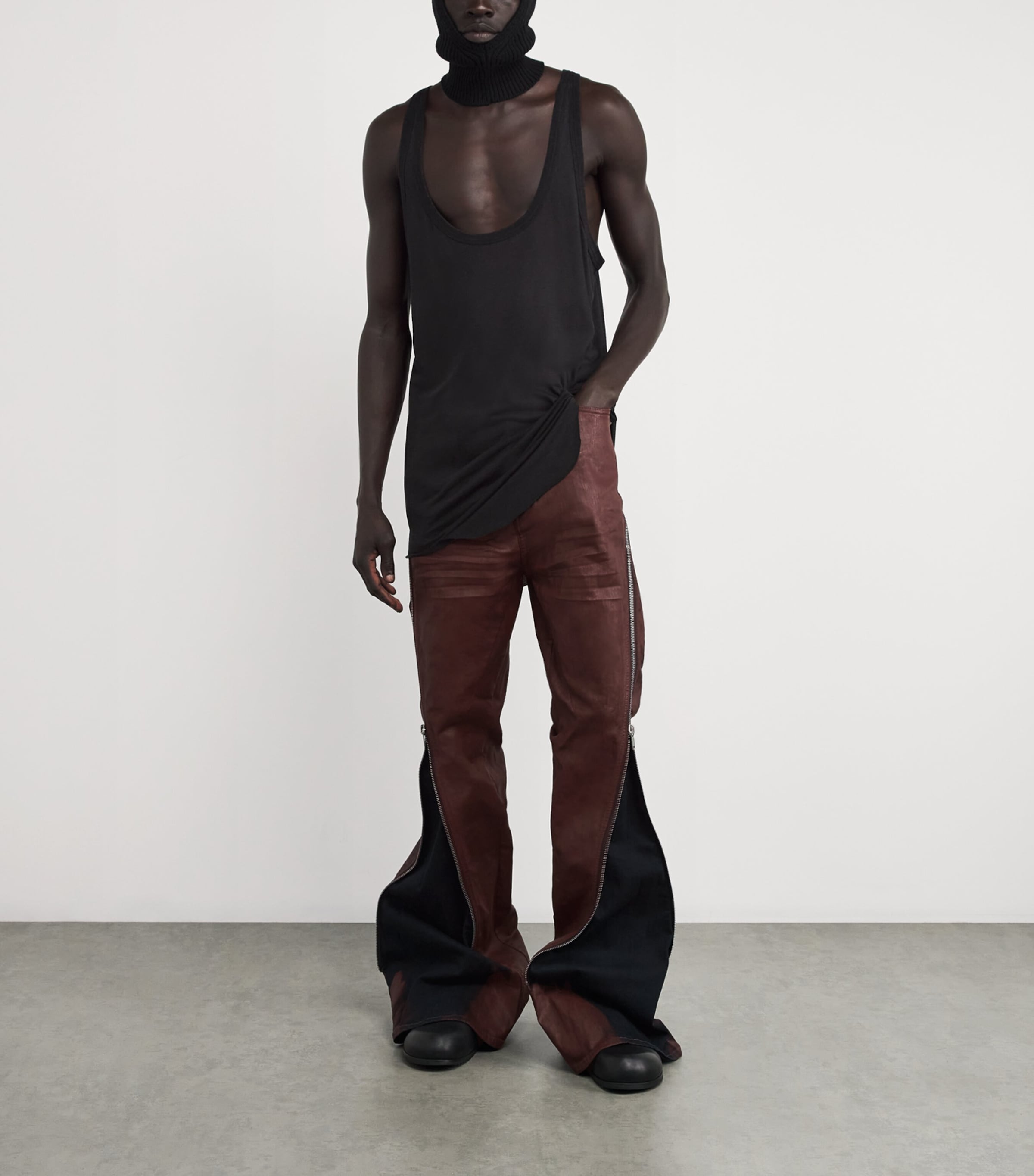 Rick Owens Red Waxed Bolan Banana Jeans | Harrods UK