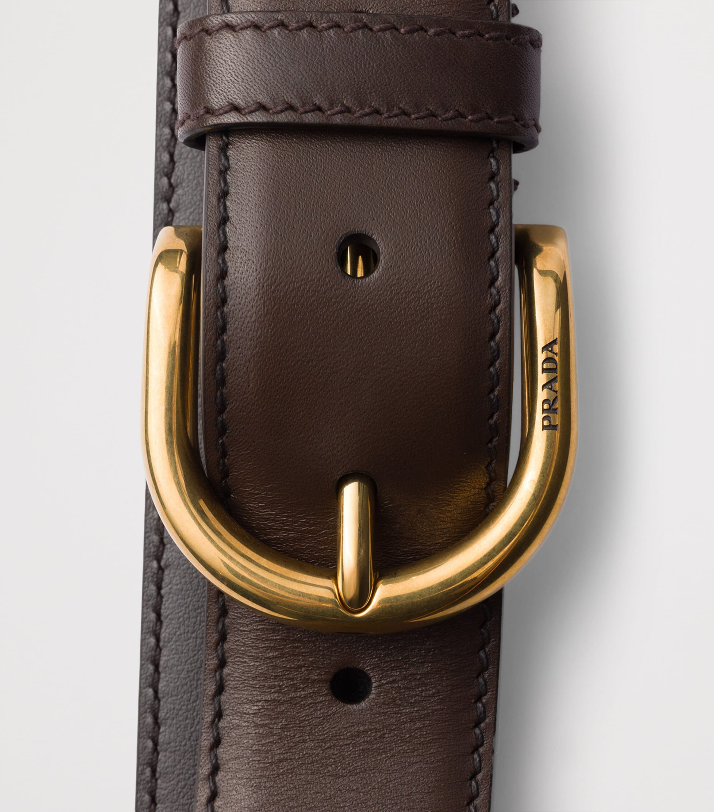 Prada Leather Belt Brown Image 3