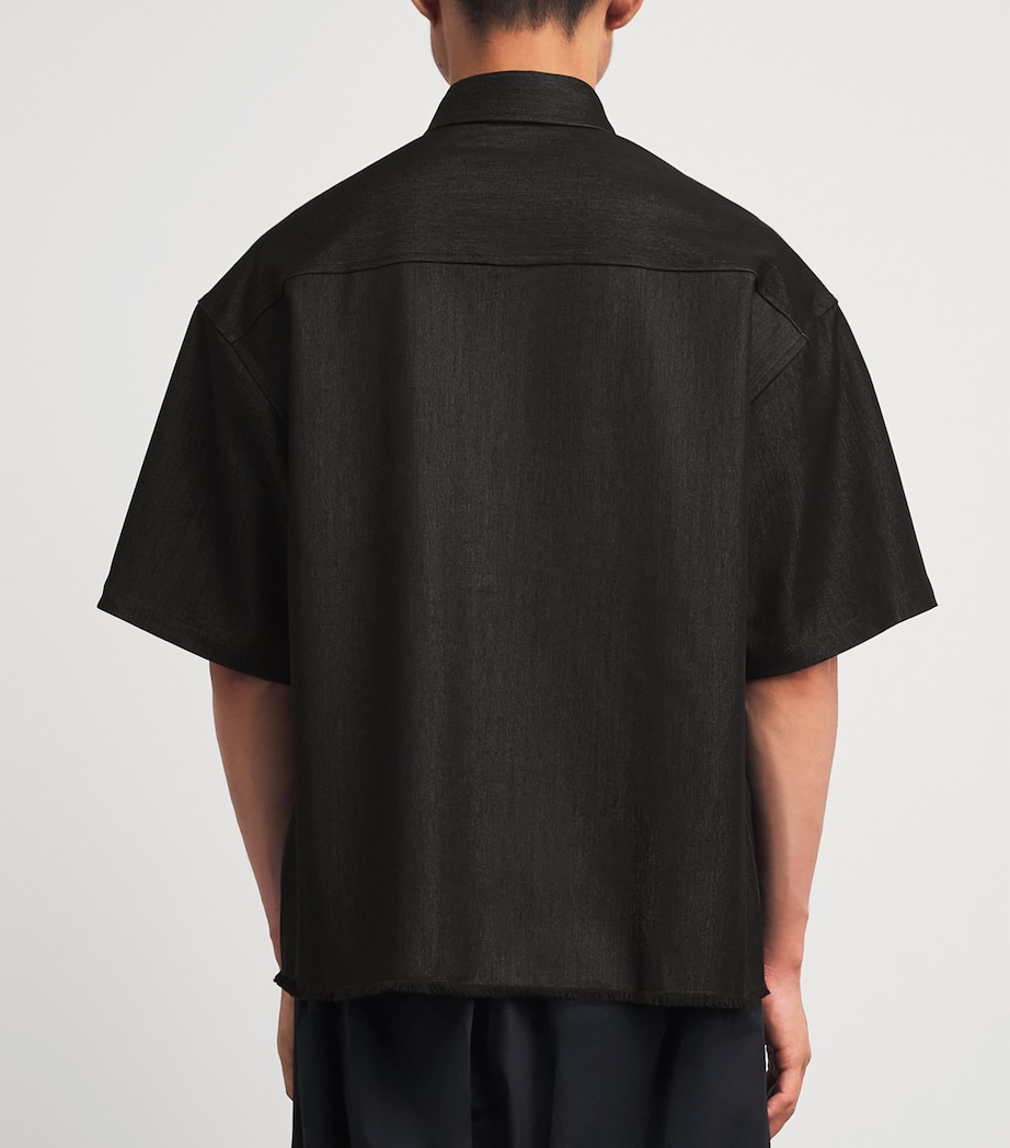 DOMREBEL Mens Denim Goombah Shirt Black Image 5