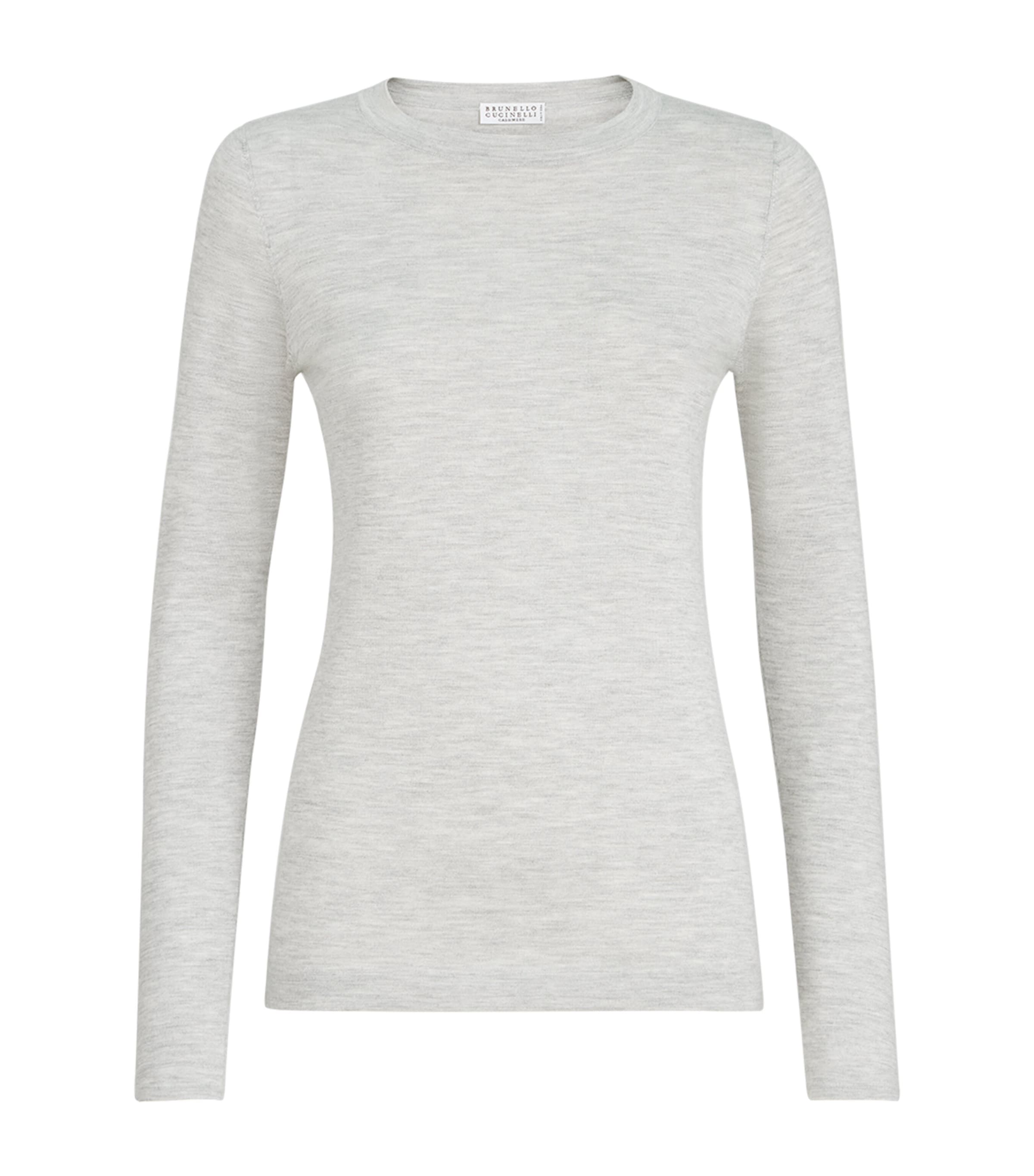 Brunello Cucinelli Womens Cashmere-Silk Sweater Image 1