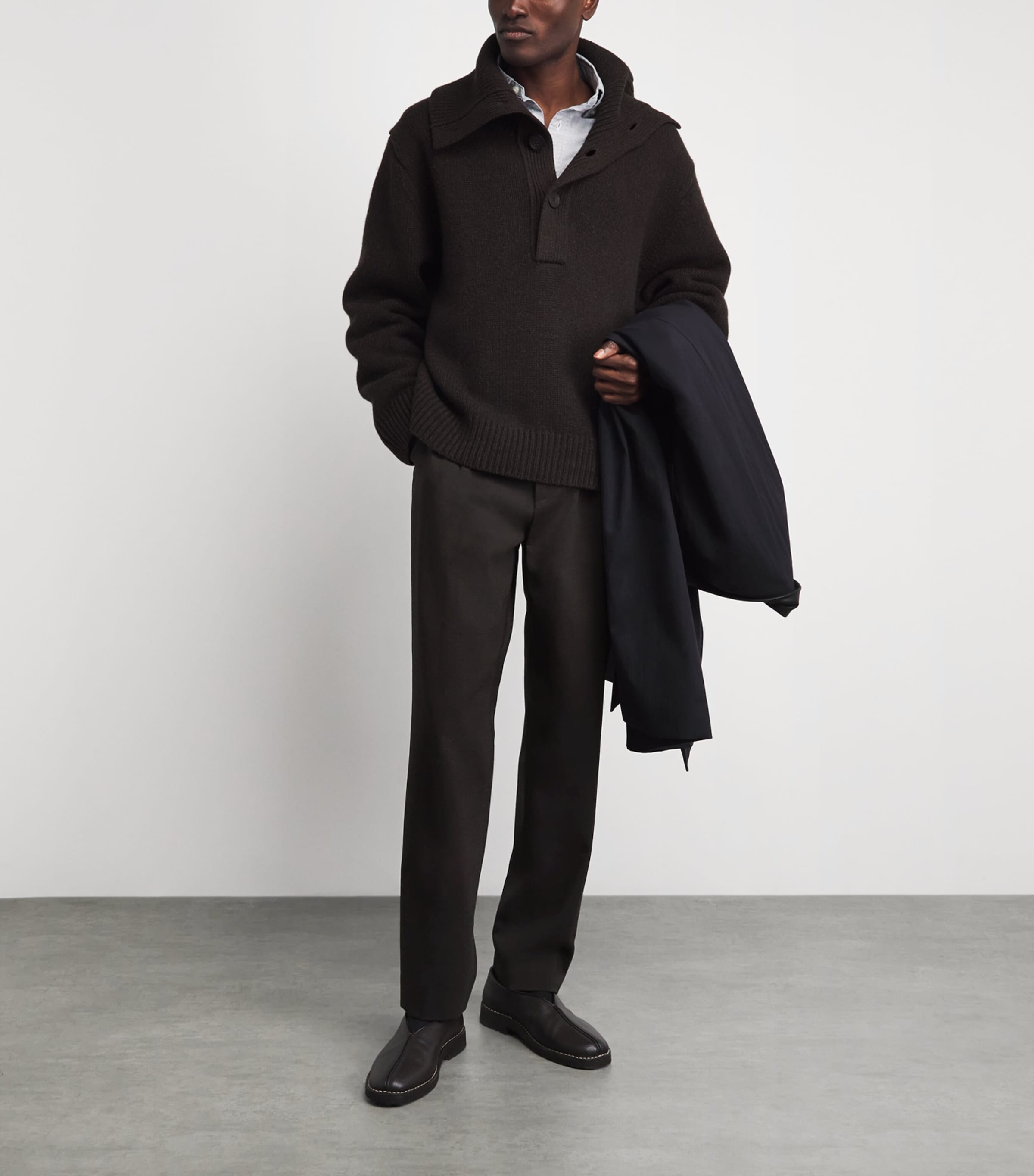 Barena Mens Wool Check Gazara Trousers Bruno Image 2